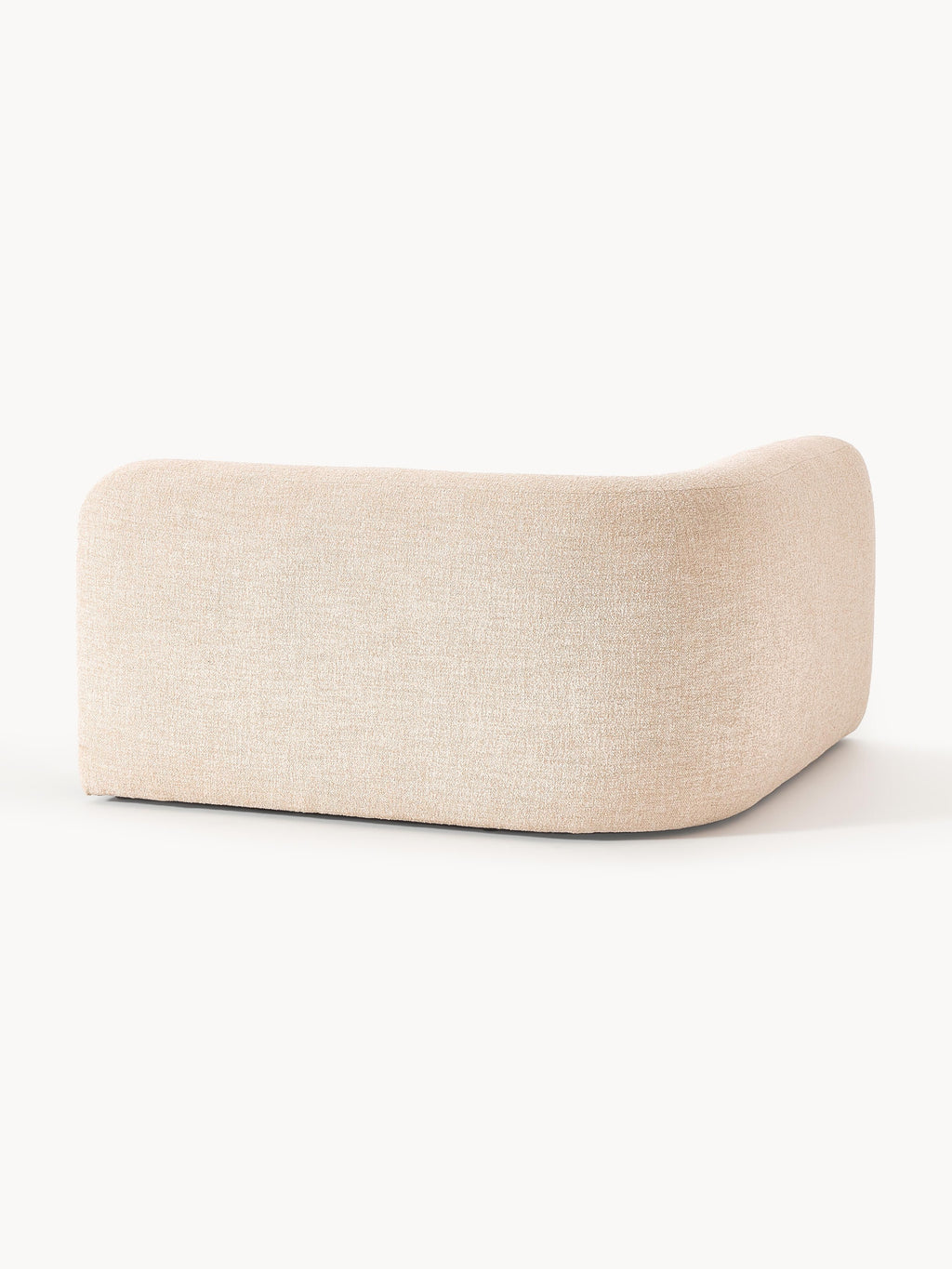 Rundes Bouclé-Eckmodul Wolke