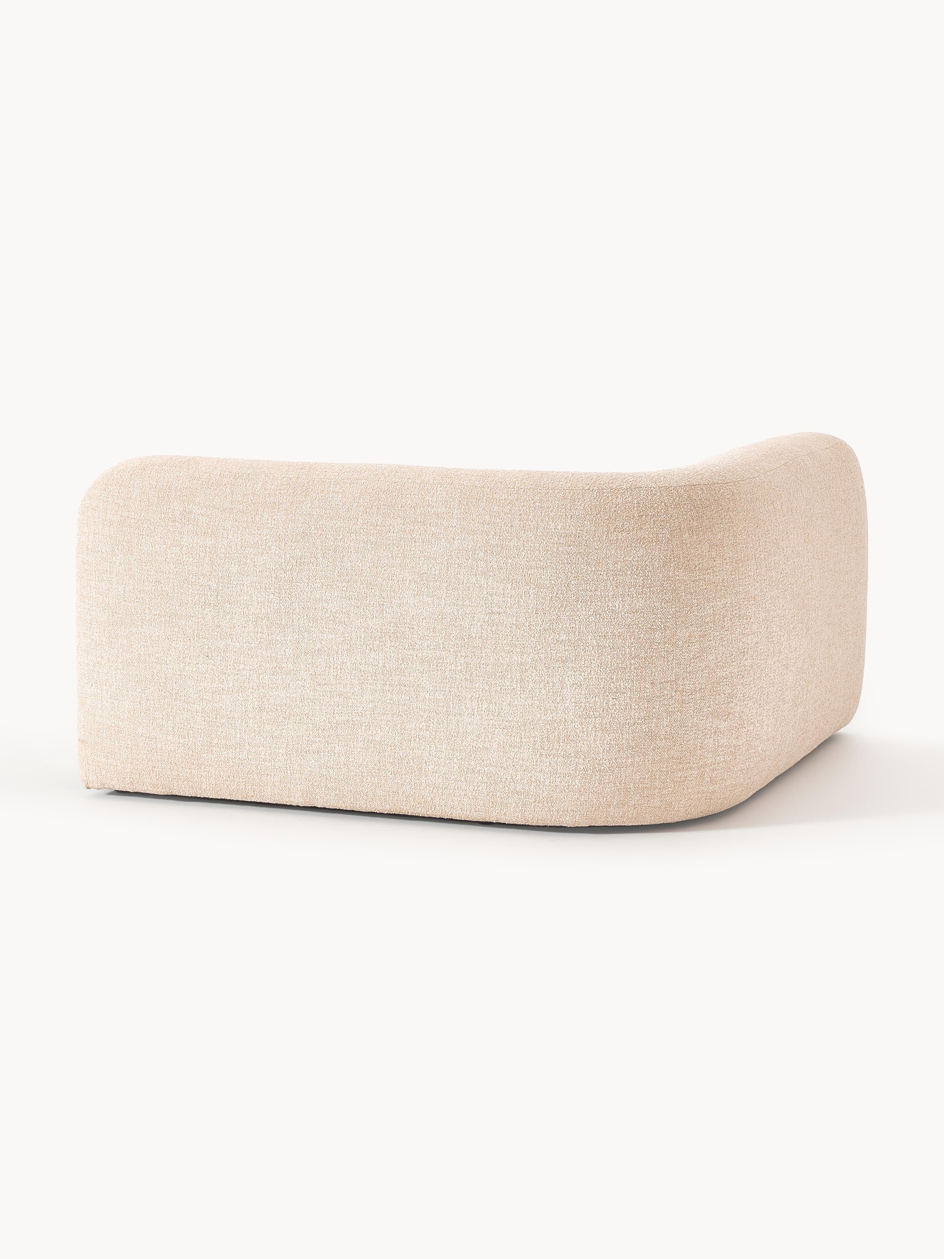 Rundes Bouclé-Eckmodul Wolke
