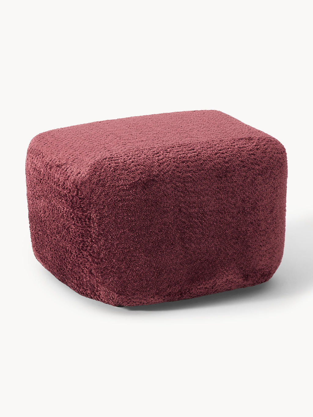 Sofa-Hocker Wolke aus Teddy-Bouclé