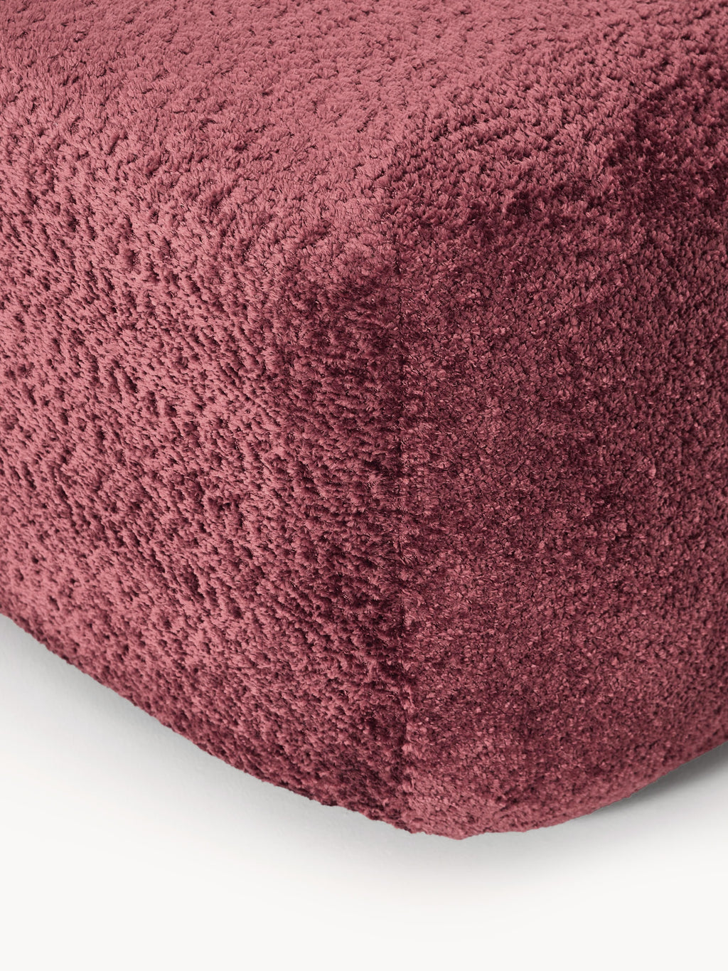 Sofa-Hocker Wolke aus Teddy-Bouclé