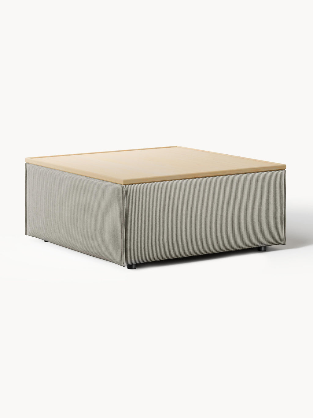 Galeriebild 1 - Sofa-Hocker Lennon aus Cord mit Stauraum