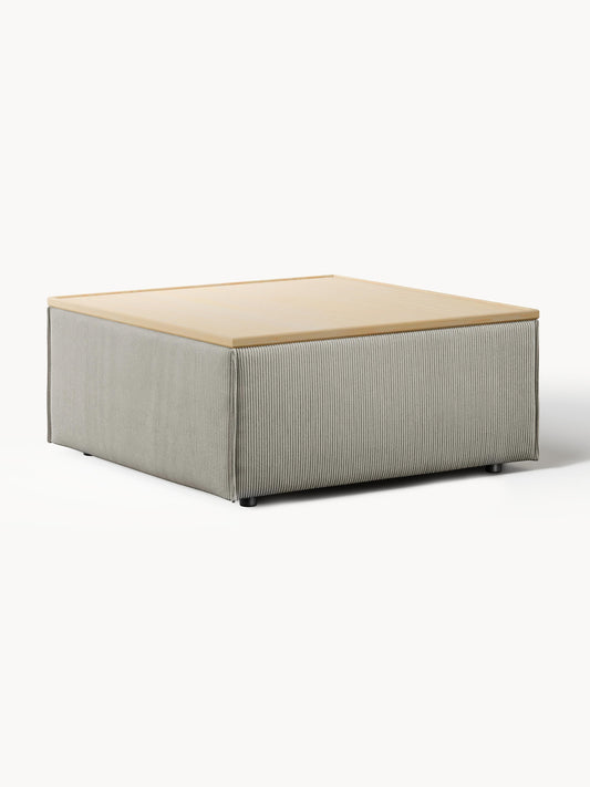 Galeriebild 1 - Sofa-Hocker Lennon aus Cord mit Stauraum