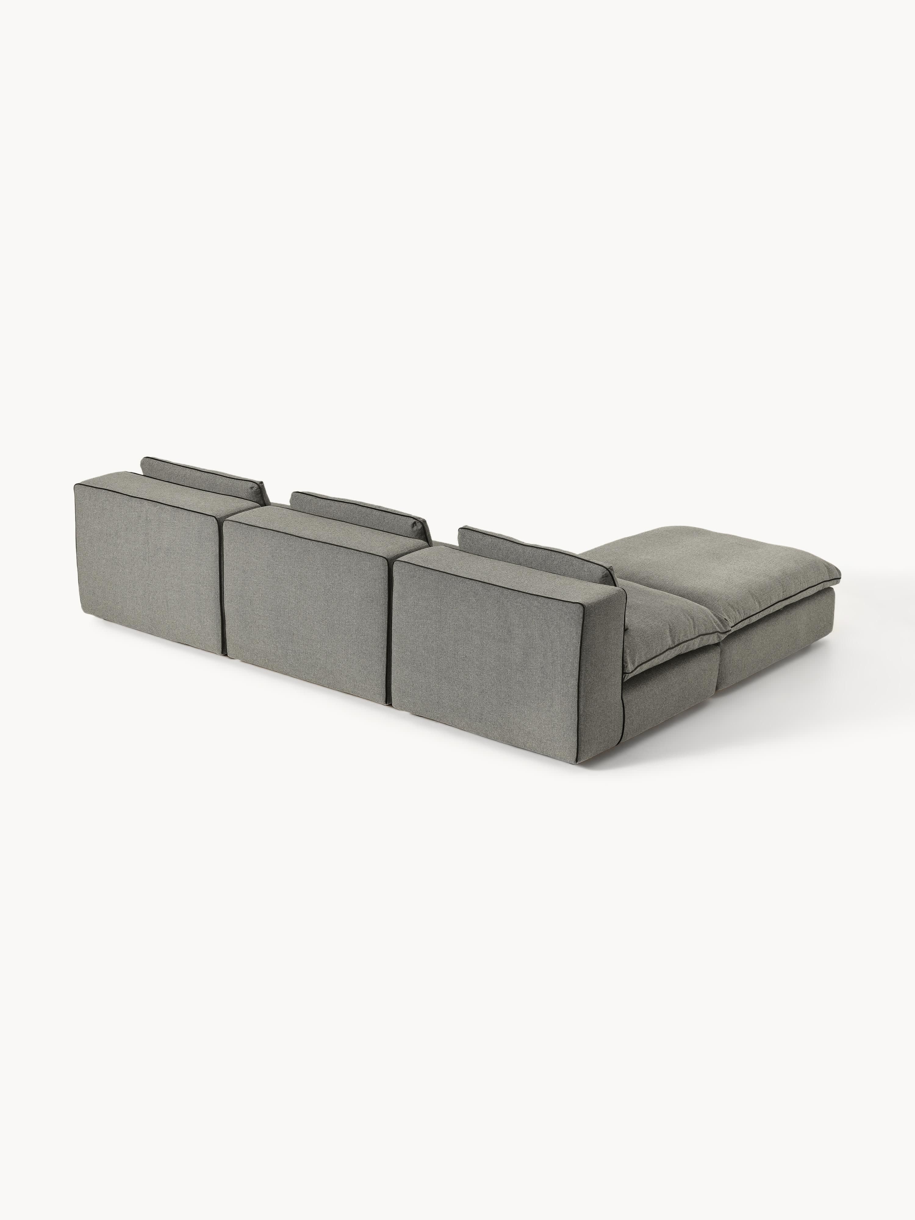 Modulares Sofa Felix mit Hocker (links/rechts)