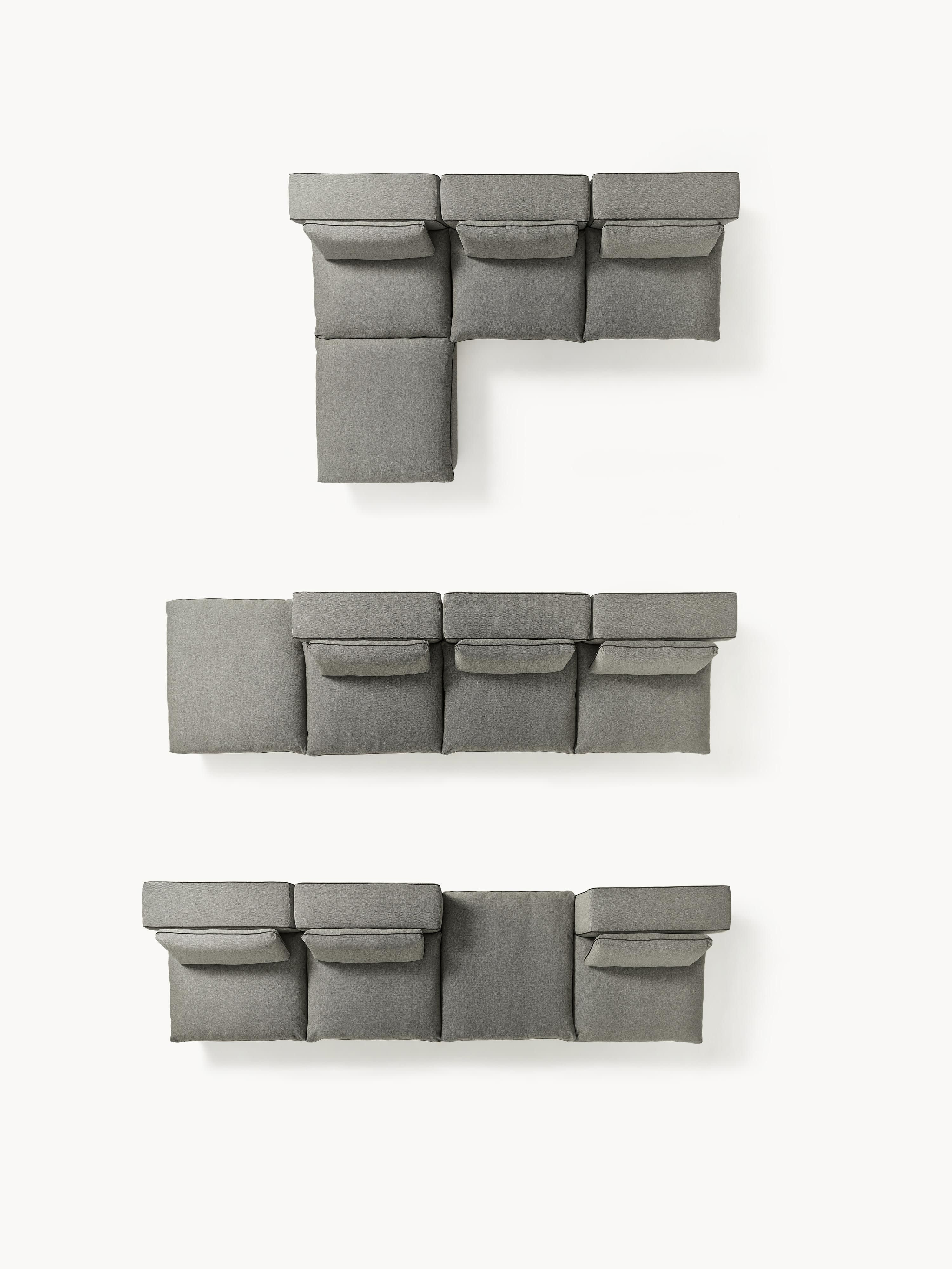 Modulares Sofa Felix mit Hocker (links/rechts)