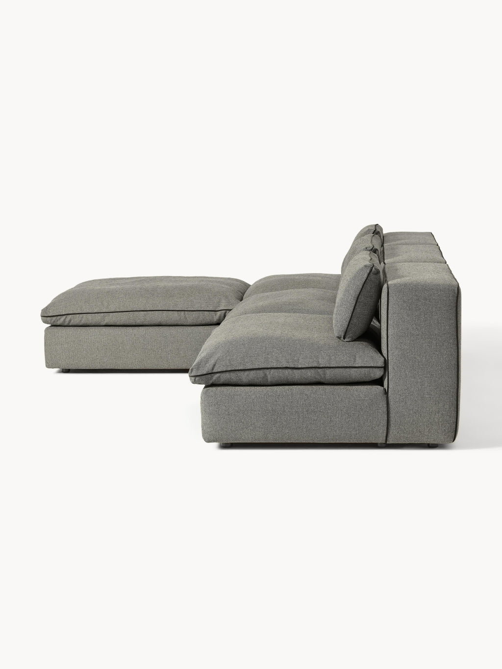 Modulares Sofa Felix mit Hocker (links/rechts)
