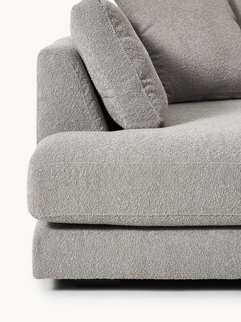 Bouclé-Ecksofa Tribeca