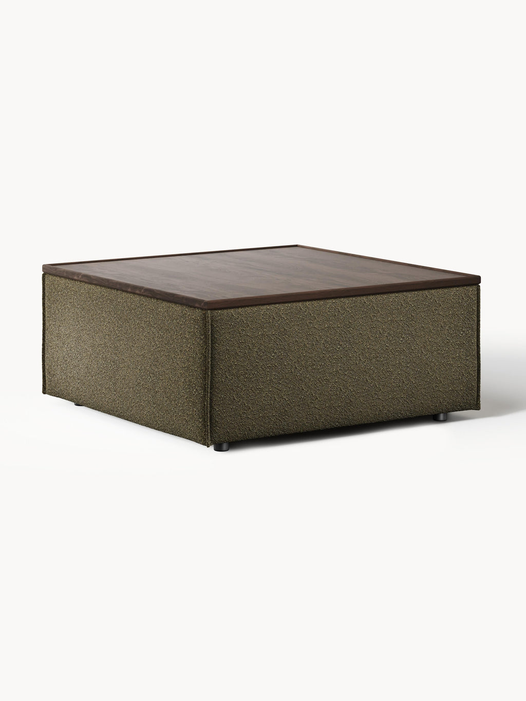 Galeriebild 1 - Sofa-Hocker Lennon aus Bouclé mit Stauraum
