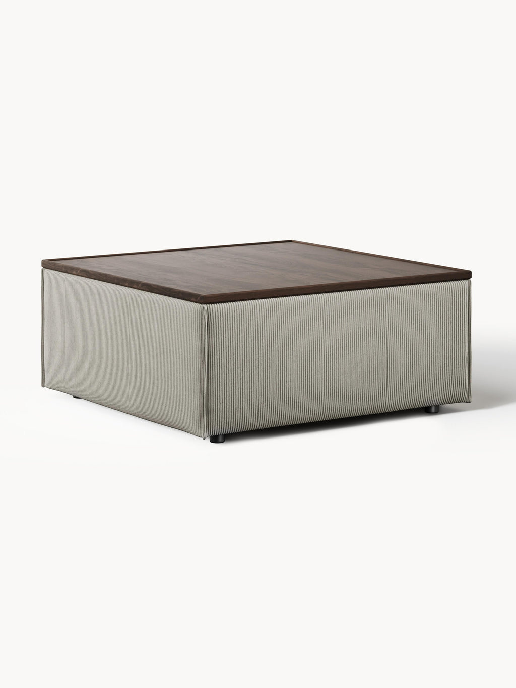 Galeriebild 1 - Sofa-Hocker Lennon aus Cord mit Stauraum