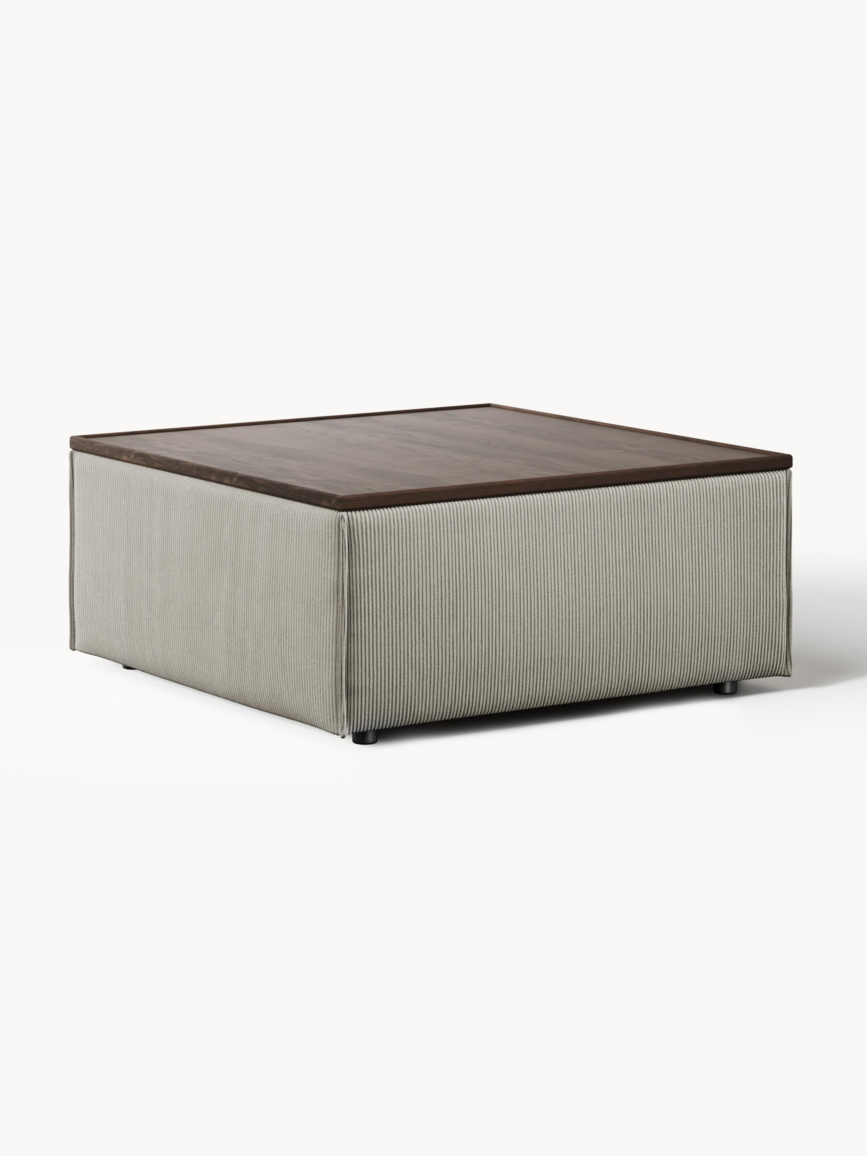 Galeriebild 1 - Sofa-Hocker Lennon aus Cord mit Stauraum