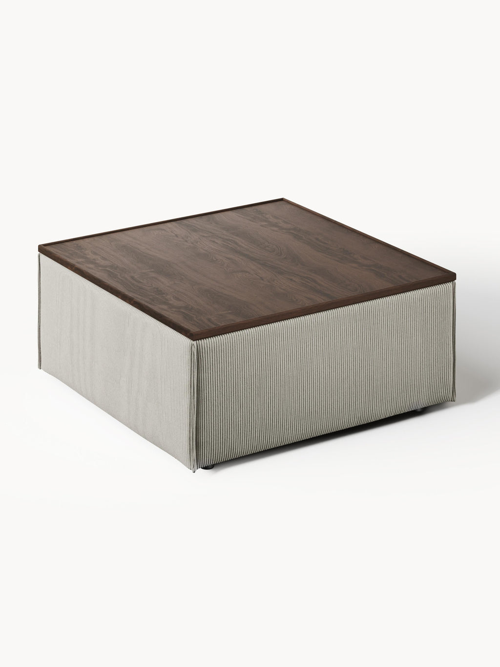 Sofa-Hocker Lennon aus Cord mit Stauraum