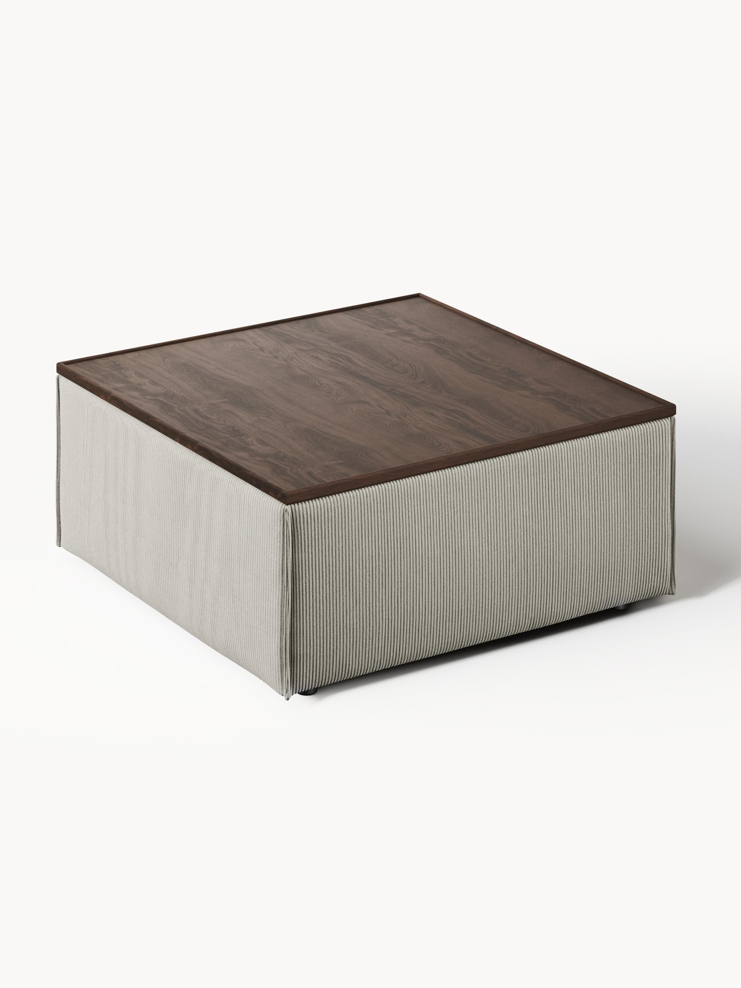 Sofa-Hocker Lennon aus Cord mit Stauraum