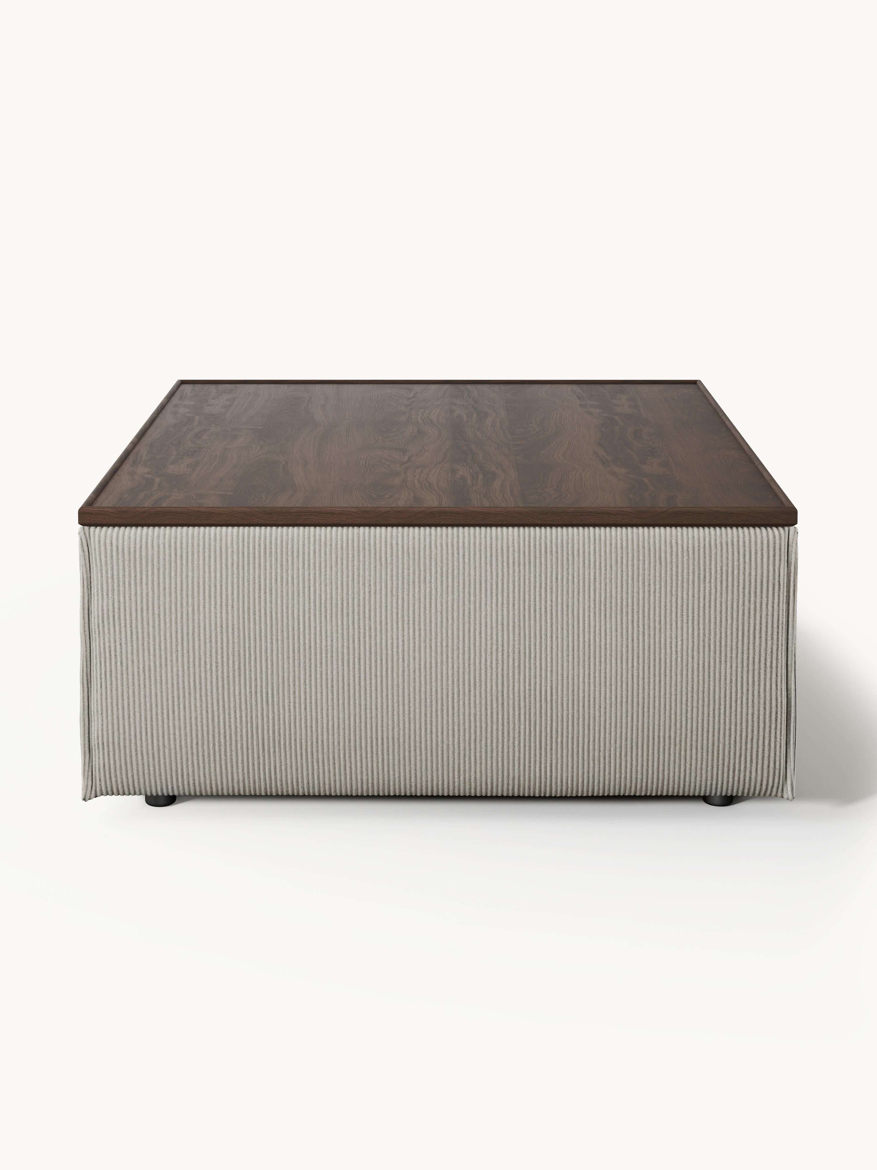Sofa-Hocker Lennon aus Cord mit Stauraum