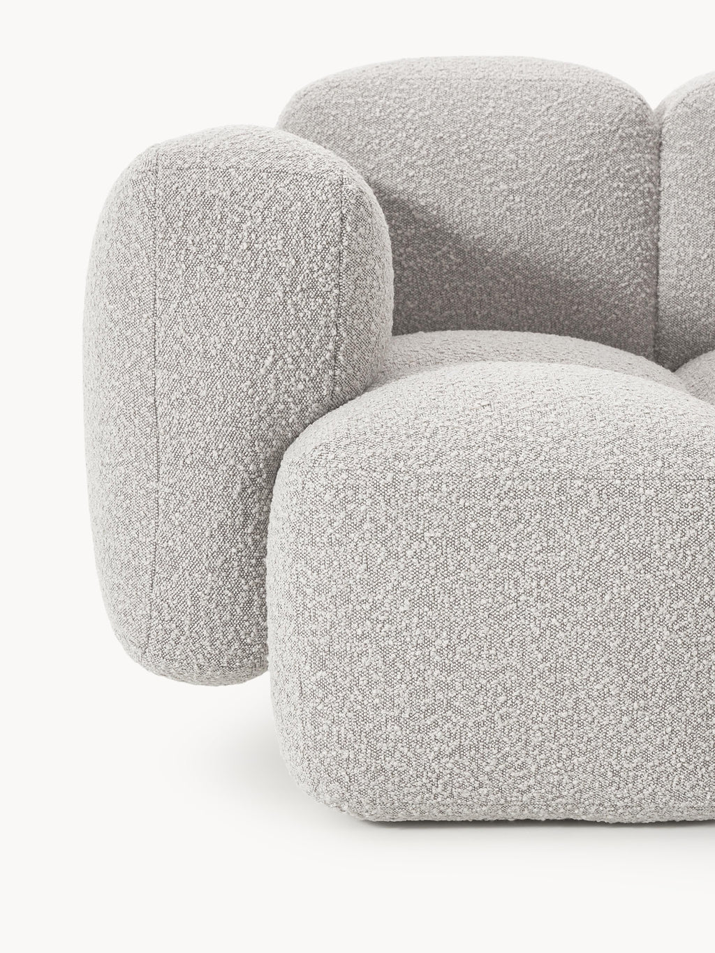 Loungesessel Tayla aus Bouclé