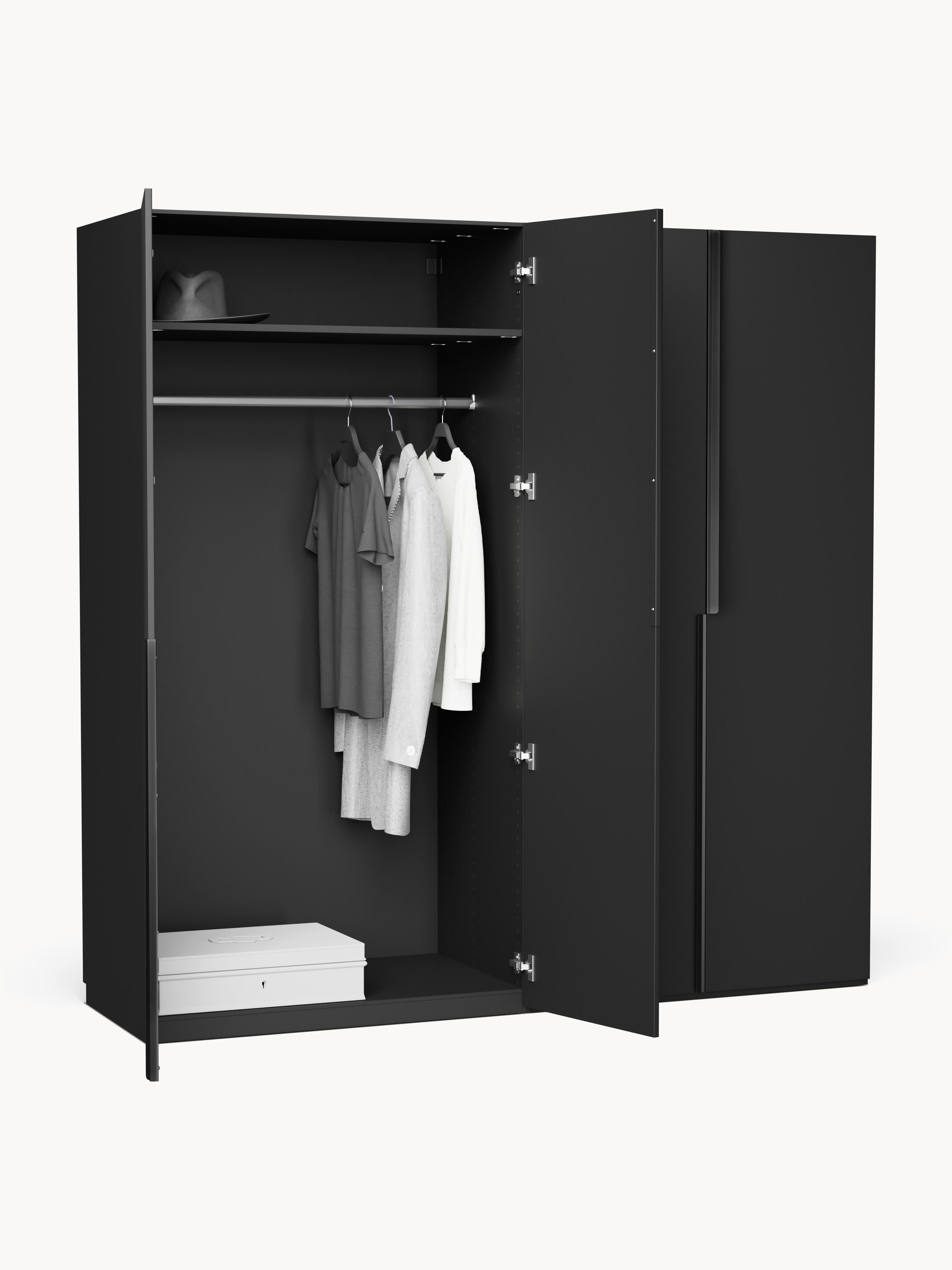 Modularer Drehtürenschrank Leon, 200 cm Breite, in verschiedenen Größen