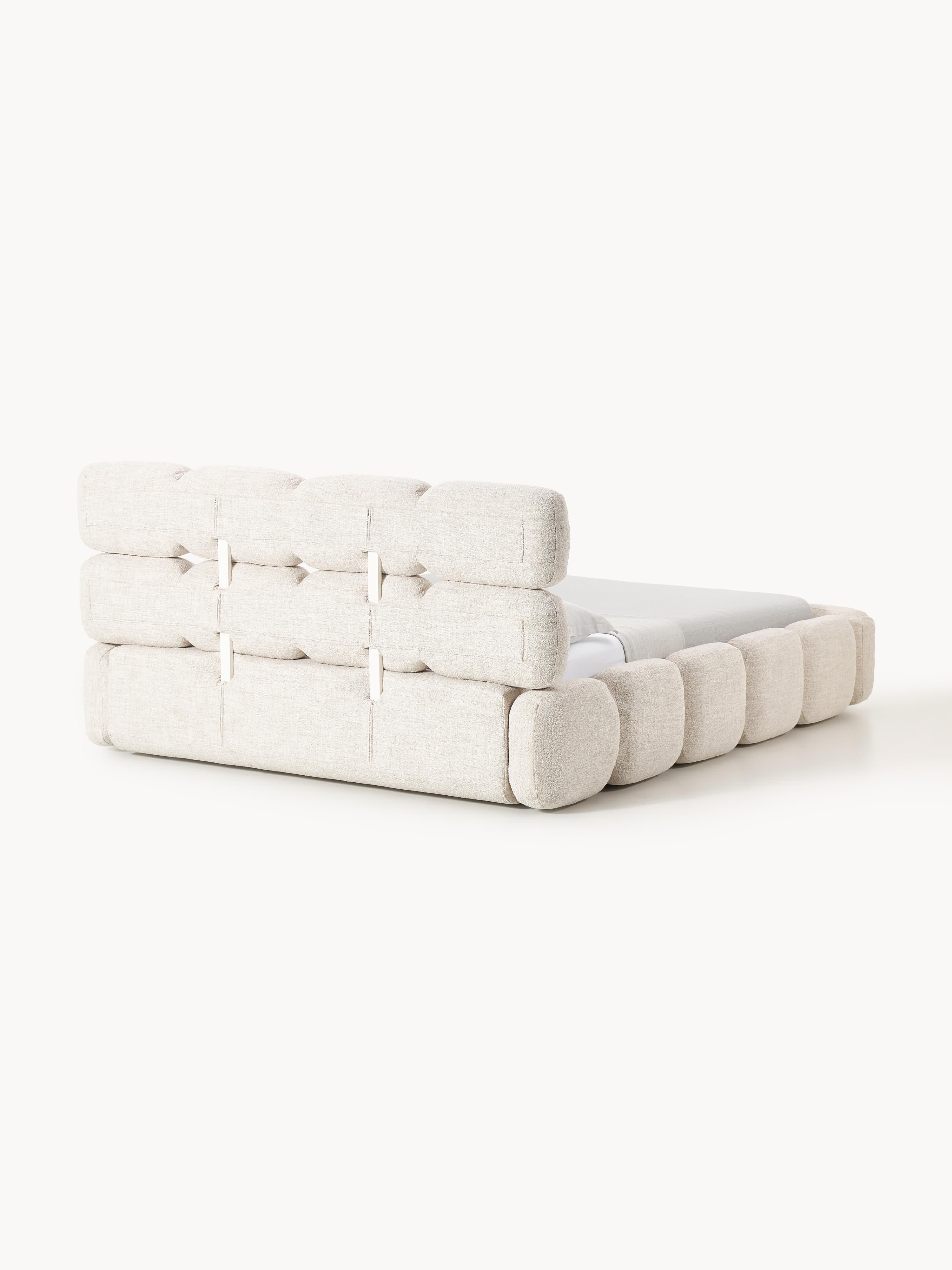 Polsterbett Tayla aus Bouclé