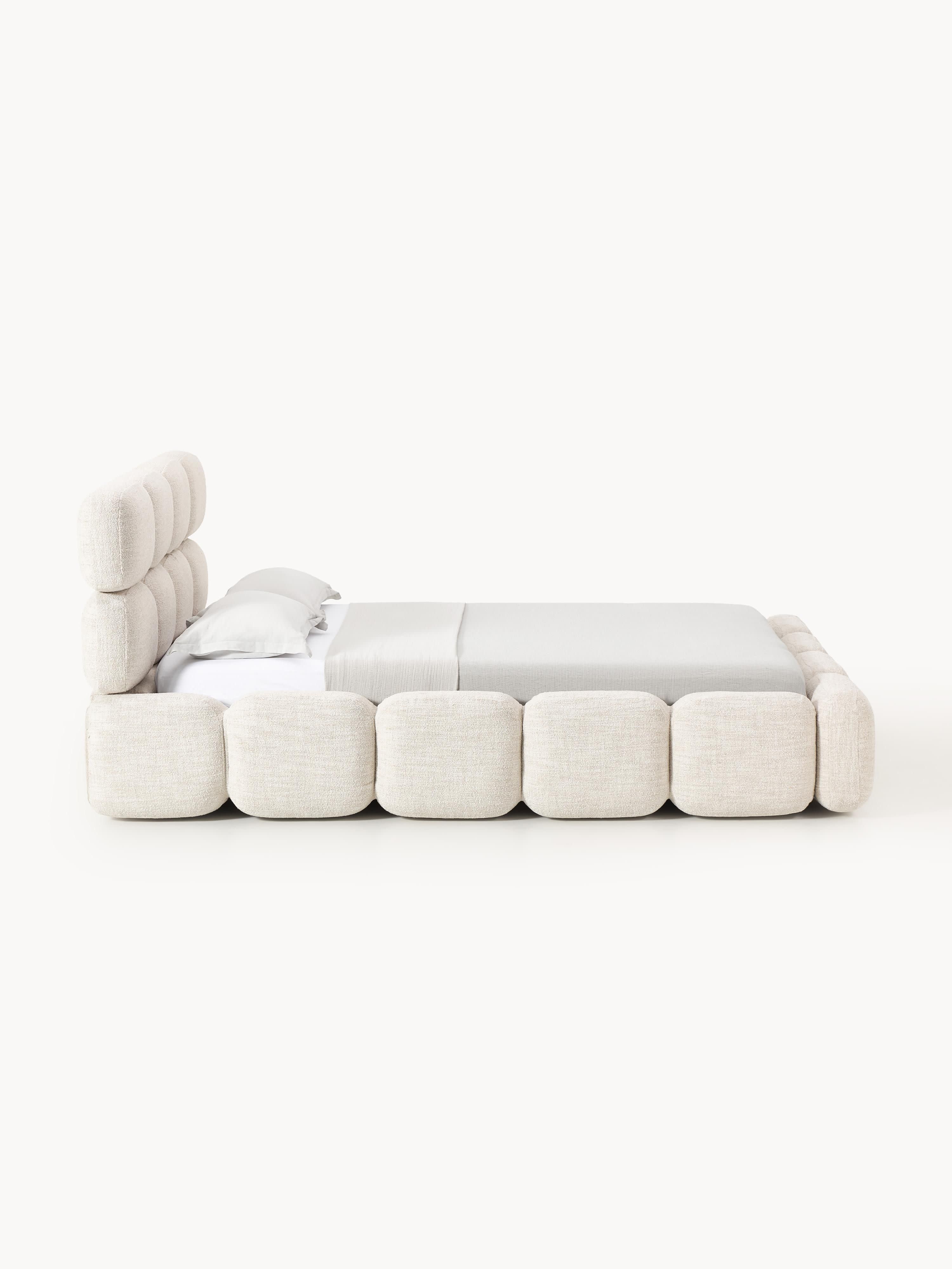 Polsterbett Tayla aus Bouclé