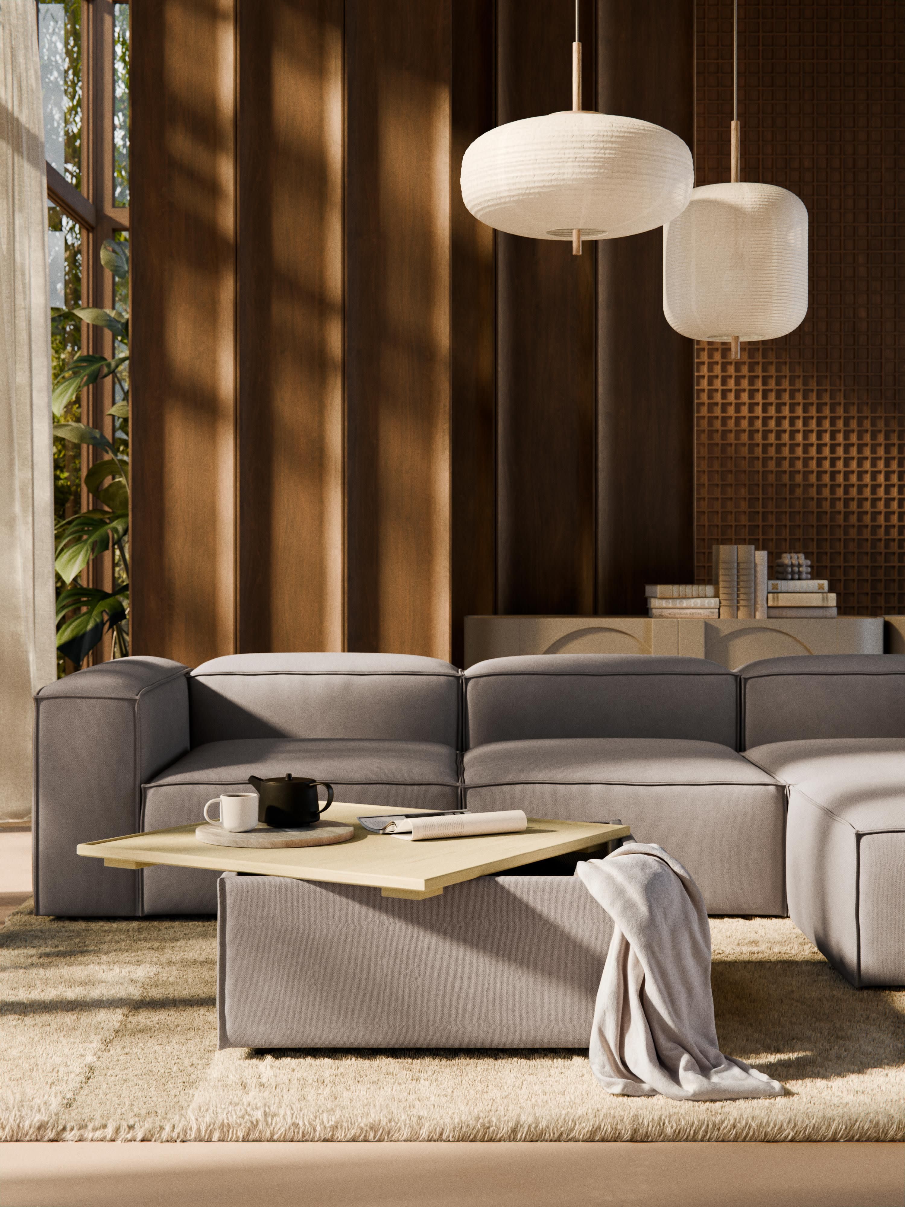 Sofa-Hocker Lennon mit Stauraum