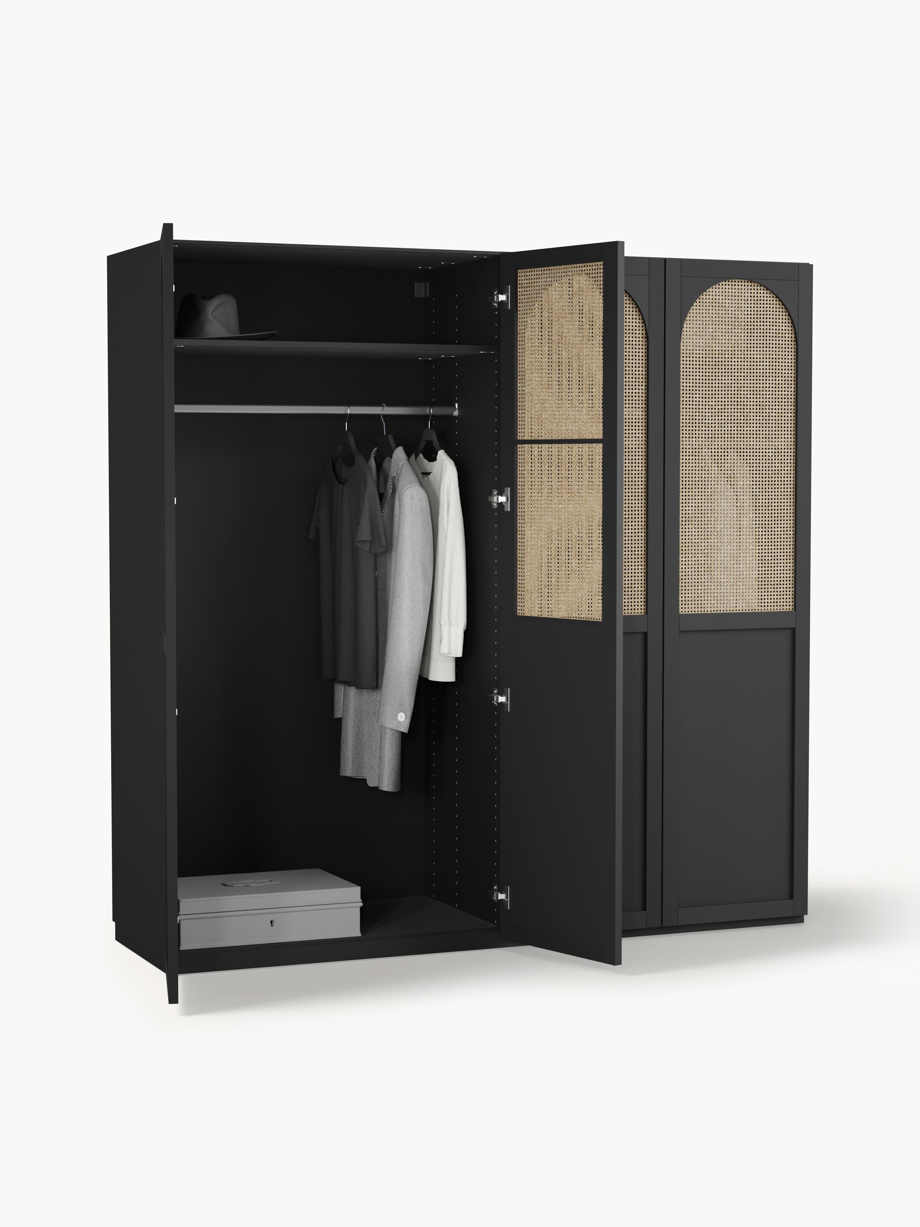 Modularer Drehtürenschrank Jeanne, 200 cm Breite, in verschiedenen Größen
