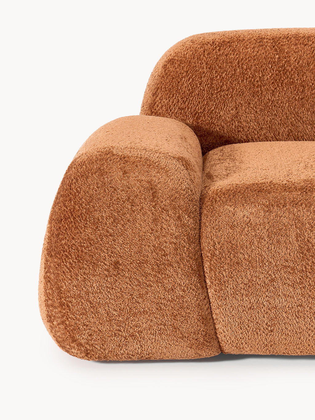 Loungesessel Wolke aus Teddy-Bouclé