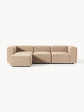 Galeriebild 1 - Modulares Bouclé-Sofa Lena (4-Sitzer) mit Hocker (links/rechts)