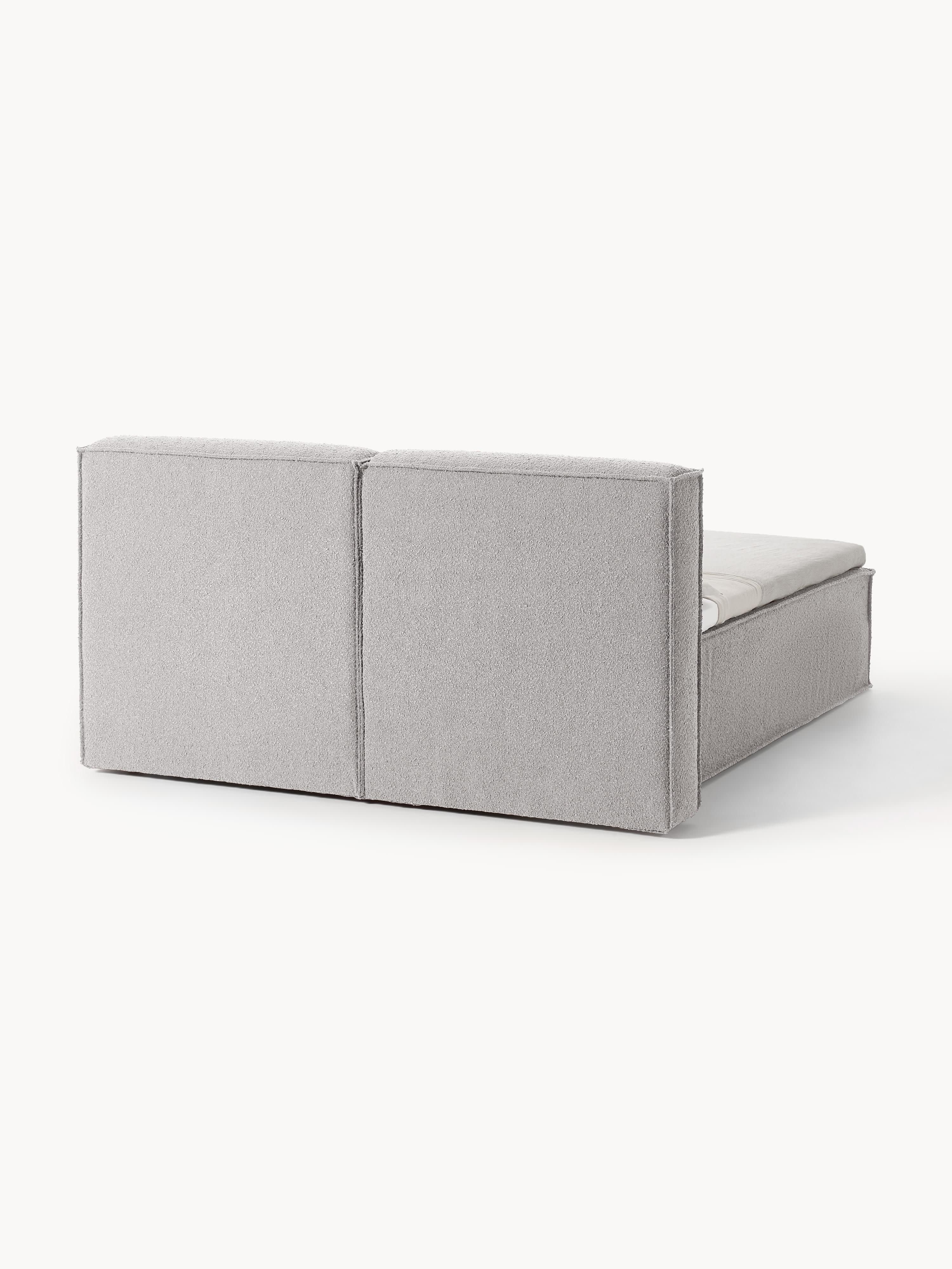Bouclé-Boxspringbett Lennon