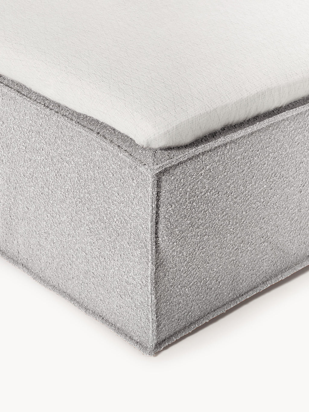 Bouclé-Boxspringbett Lennon