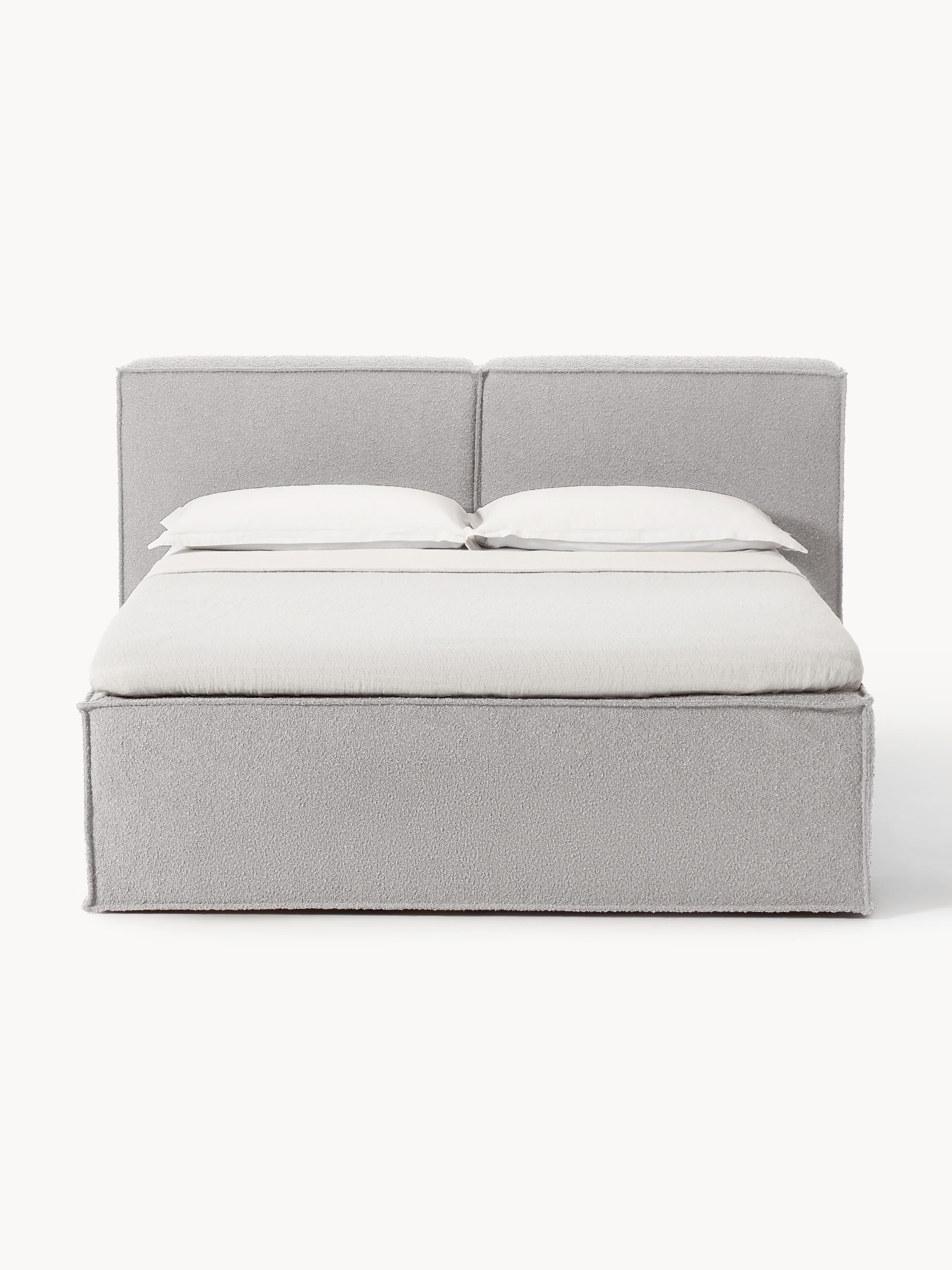Bouclé-Boxspringbett Lennon
