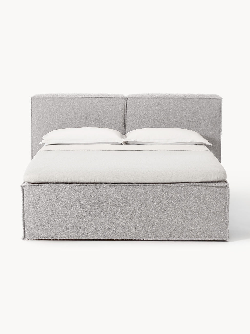 Bouclé-Boxspringbett Lennon