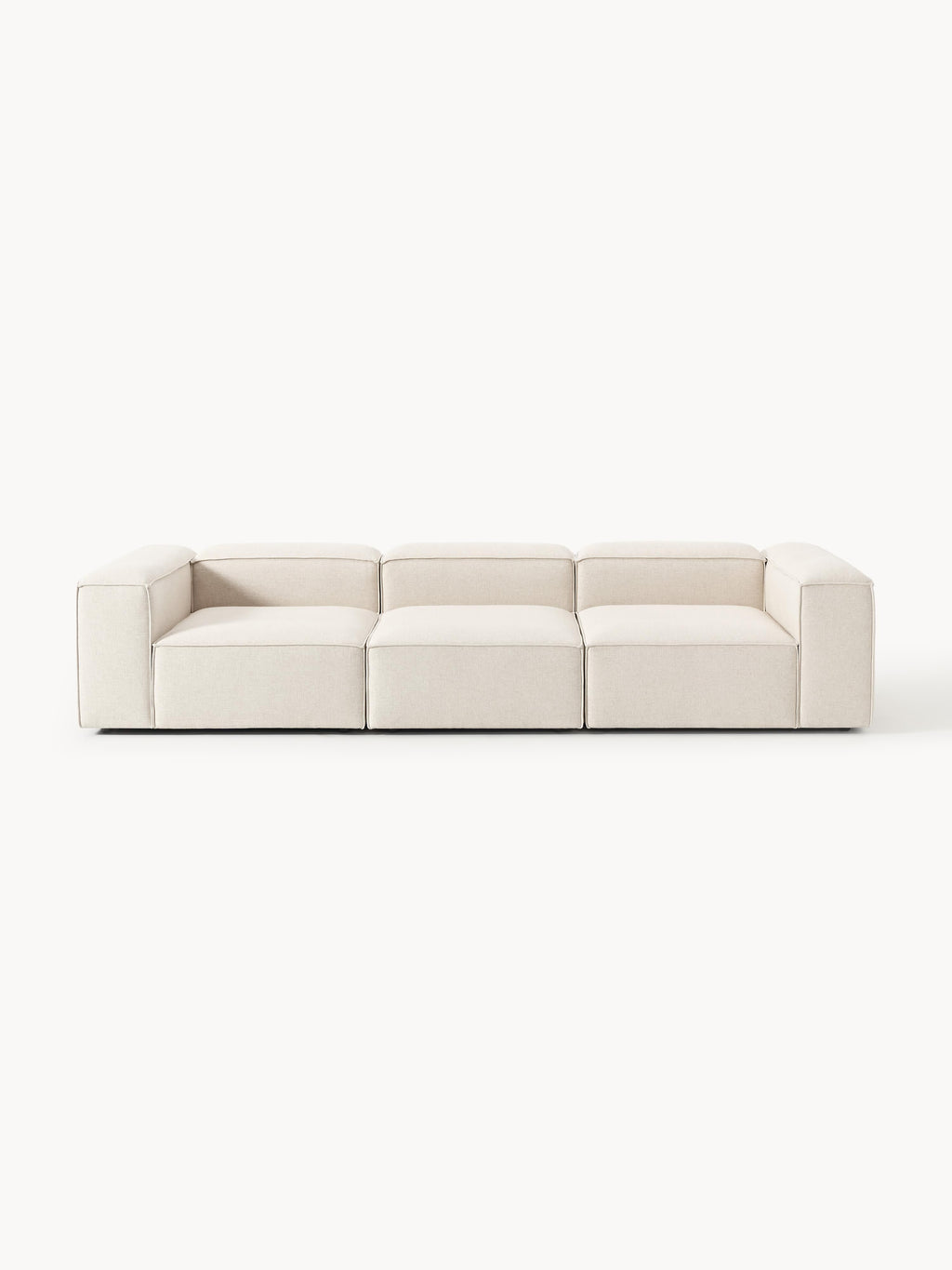 Galeriebild 1 - Modulares Sofa Lennon (4-Sitzer) aus Leinen-Mix