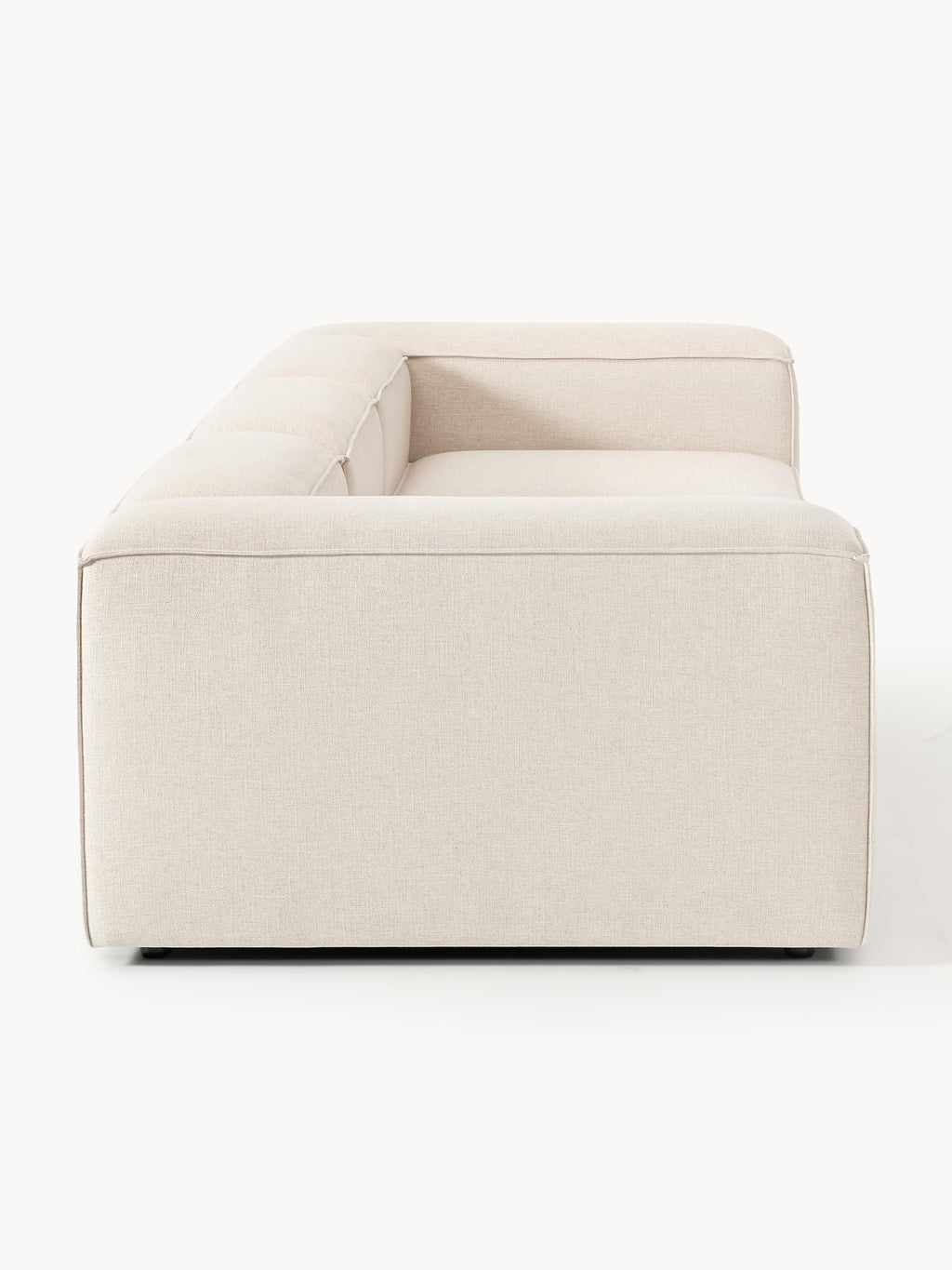 Modulares Sofa Lennon (4-Sitzer) aus Leinen-Mix