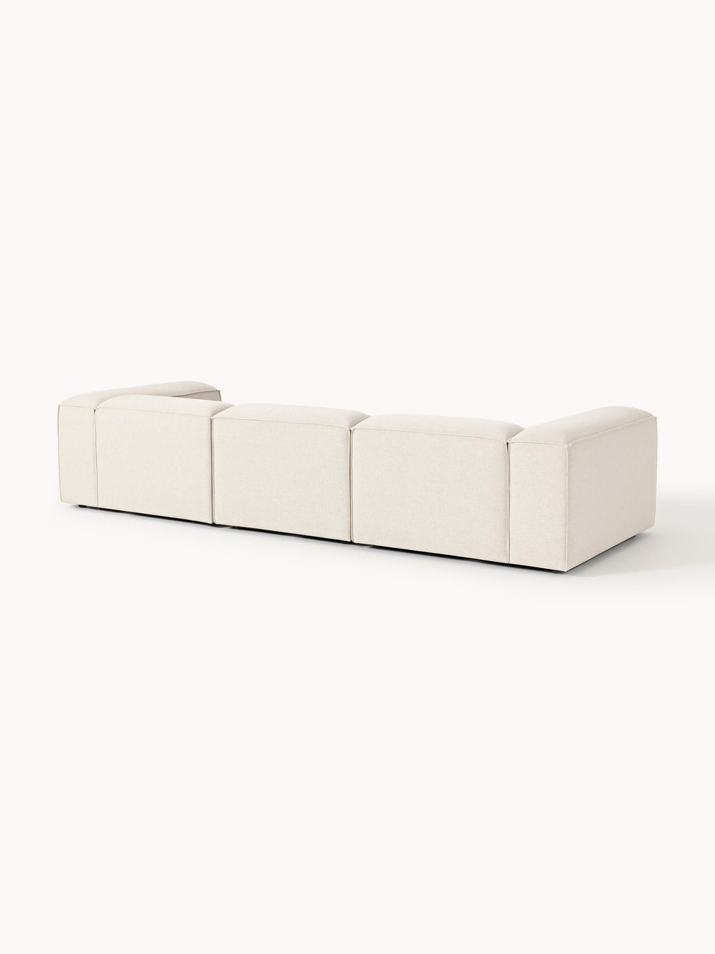Modulares Sofa Lennon (4-Sitzer) aus Leinen-Mix