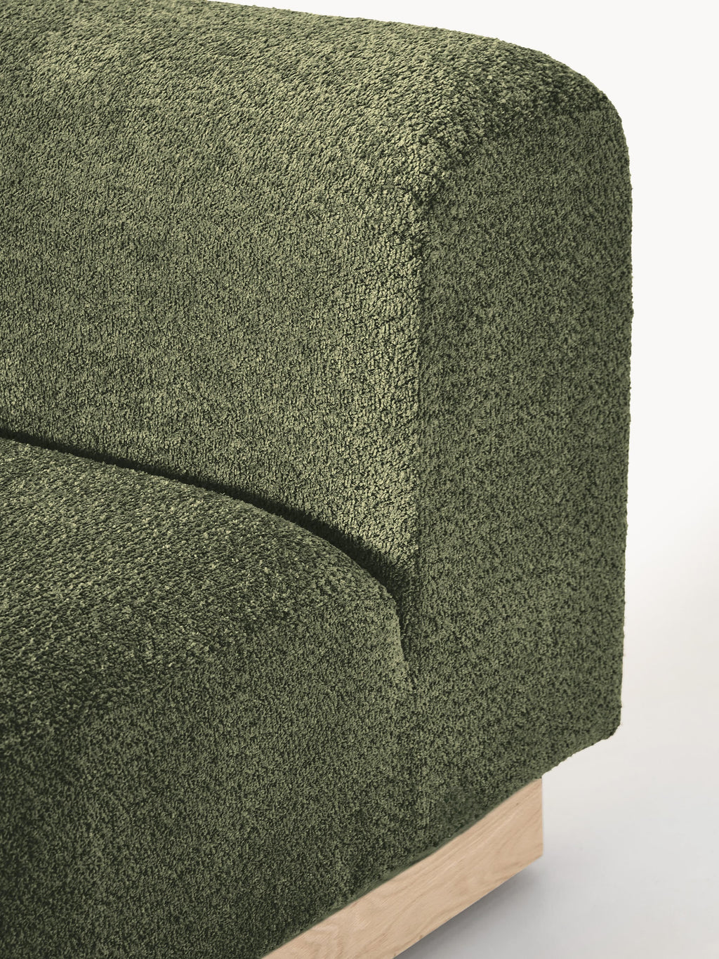 Sofa Natalie (2-Sitzer) aus Teddy-Bouclé
