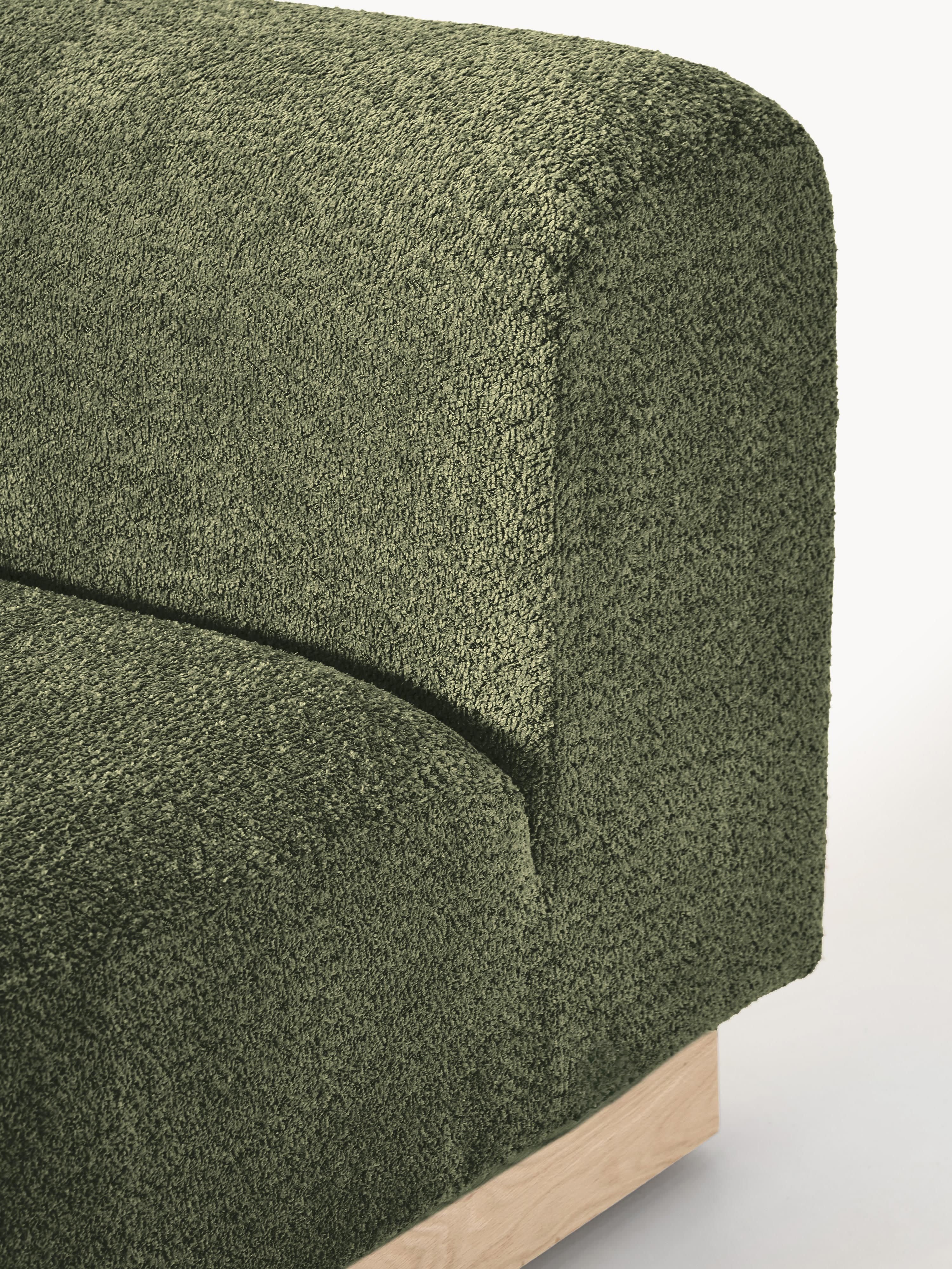 Sofa Natalie (2-Sitzer) aus Teddy-Bouclé
