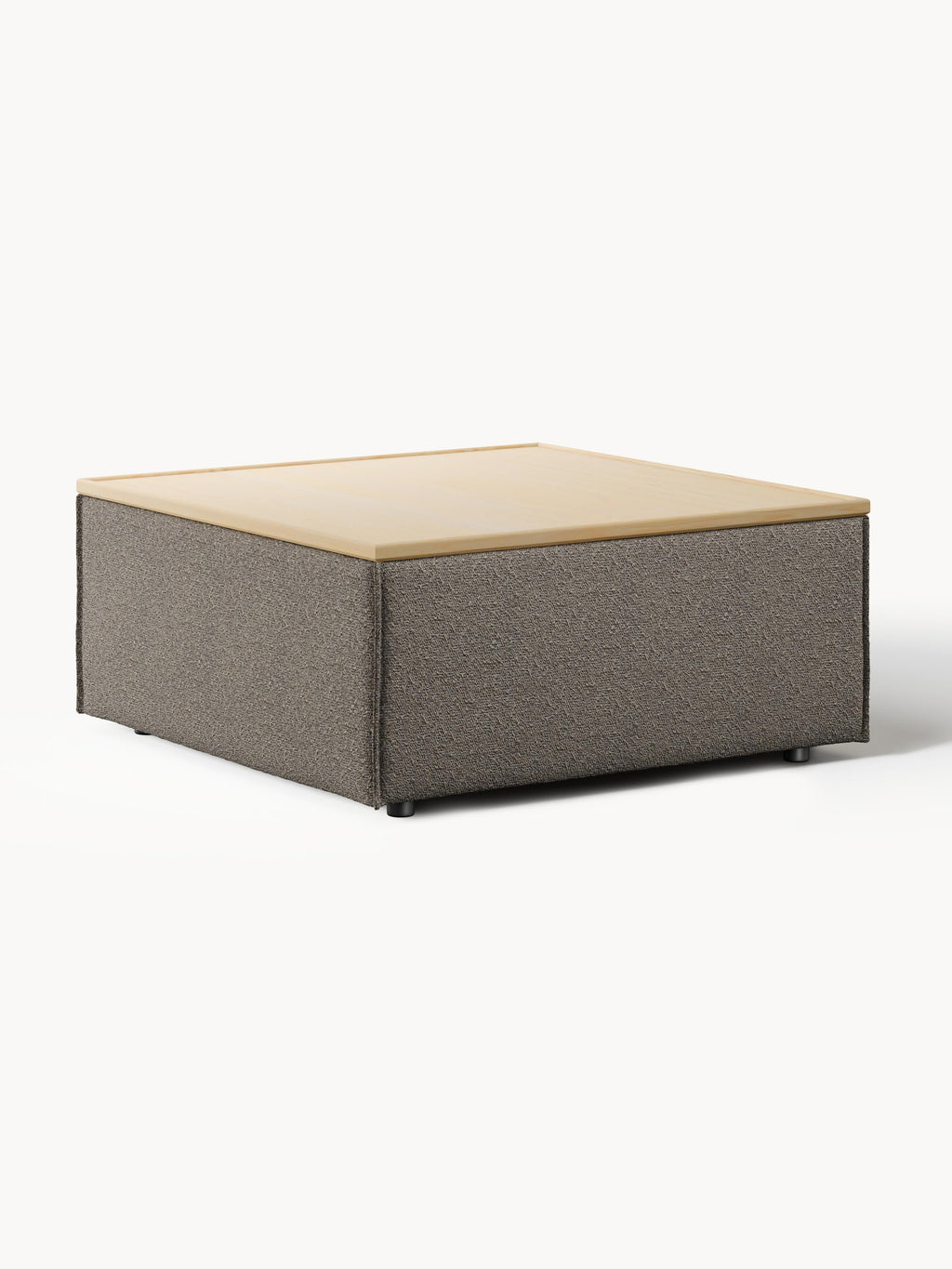 Galeriebild 1 - Sofa-Hocker Lennon aus Bouclé mit Stauraum