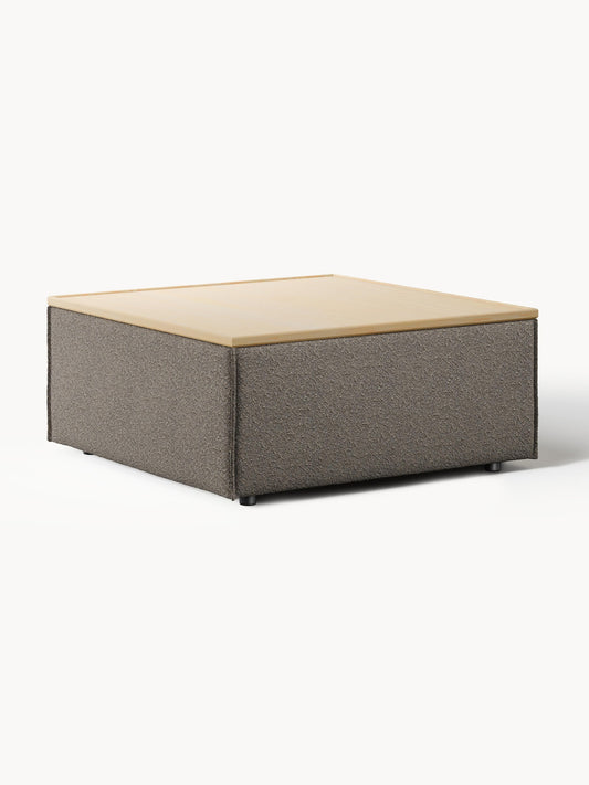 Galeriebild 1 - Sofa-Hocker Lennon aus Bouclé mit Stauraum