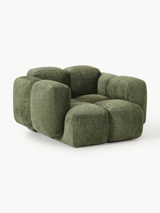 Galeriebild 1 - Loungesessel Tayla aus Teddy-Bouclé