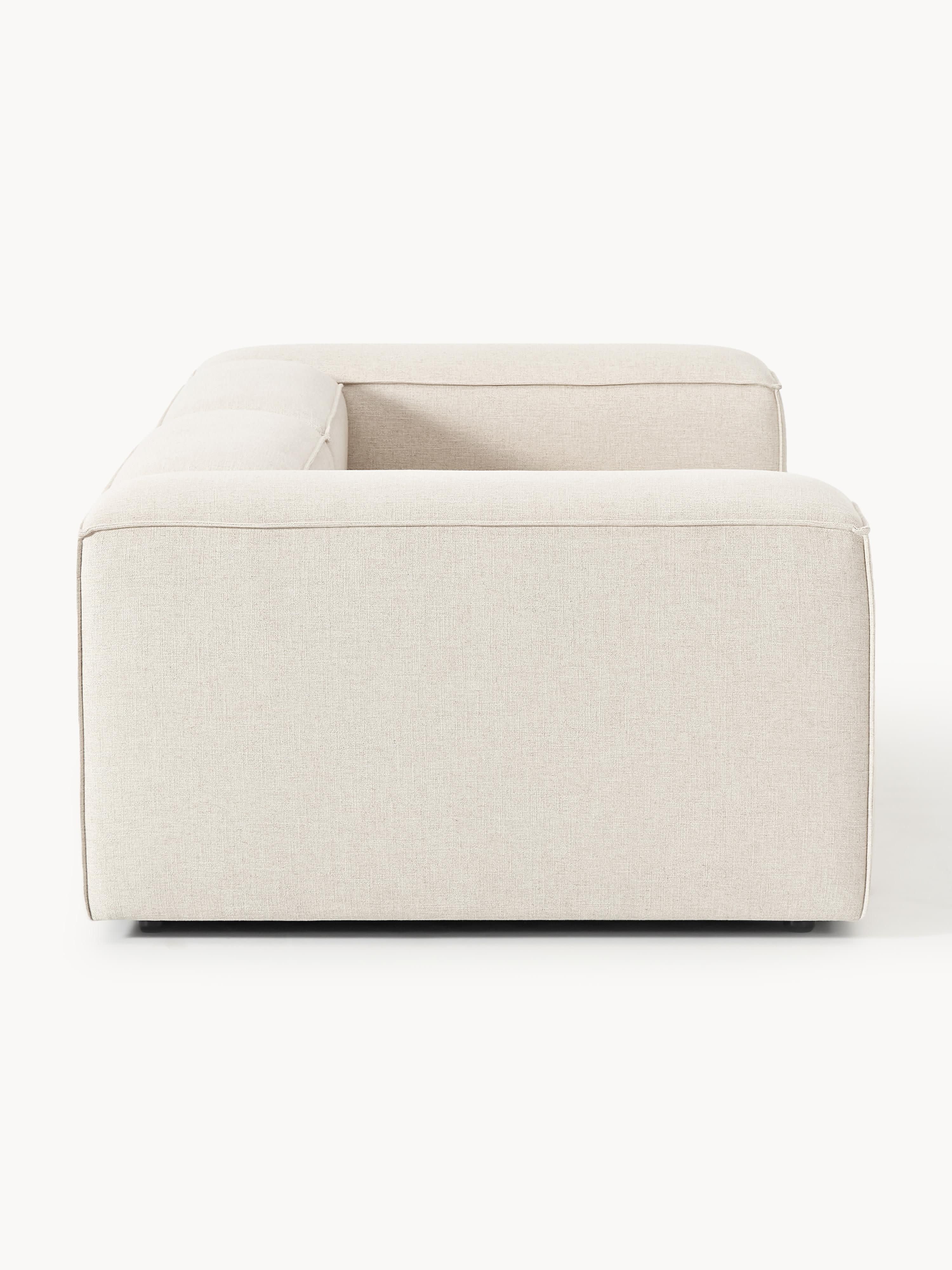 Modulares Sofa Lennon (3-Sitzer) aus Leinen-Mix