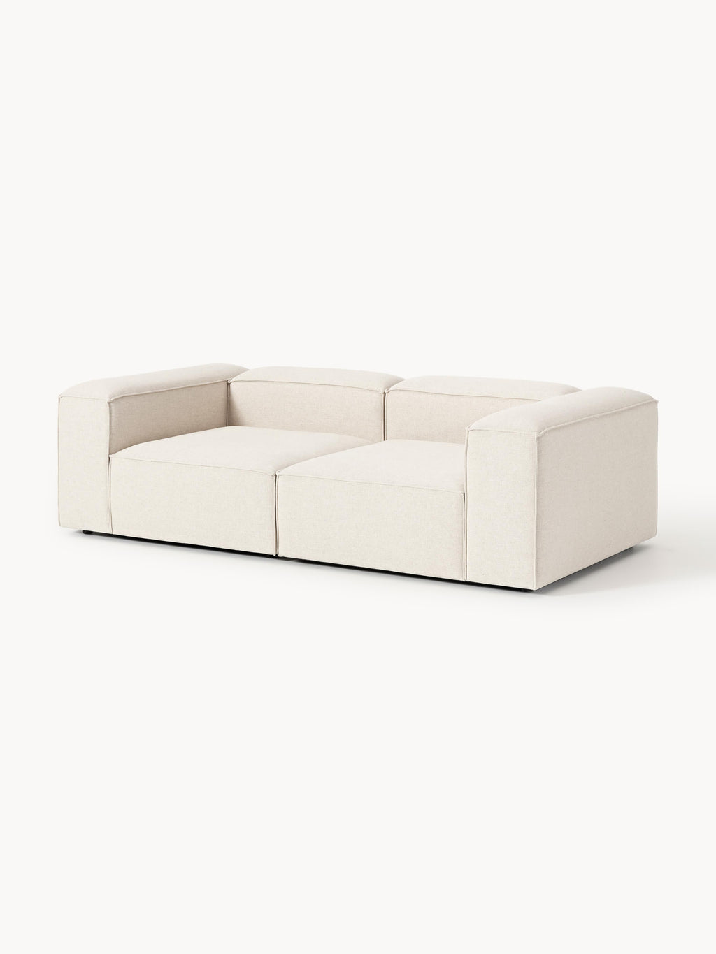 Modulares Sofa Lennon (3-Sitzer) aus Leinen-Mix
