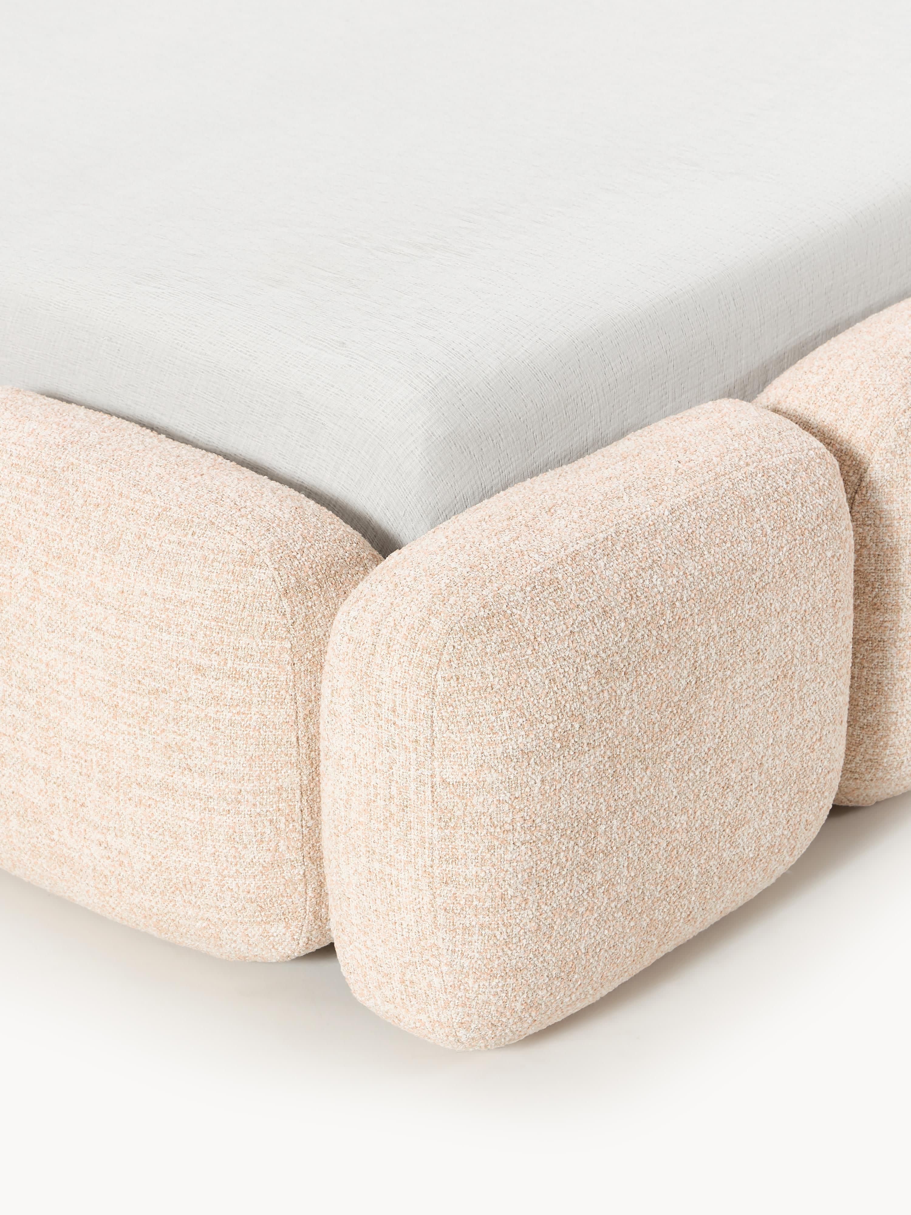 Polsterbett Tayla aus Bouclé