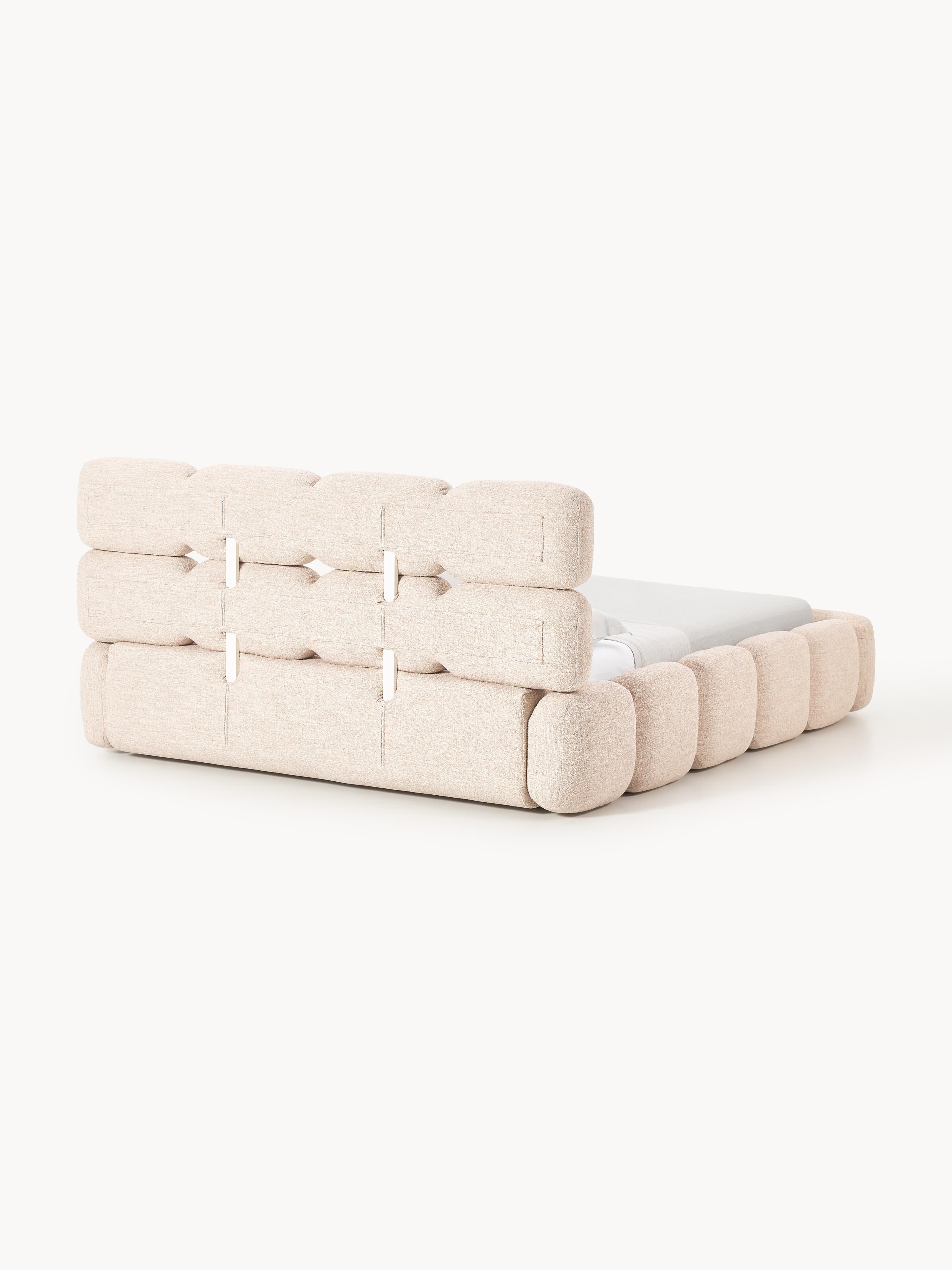 Polsterbett Tayla aus Bouclé