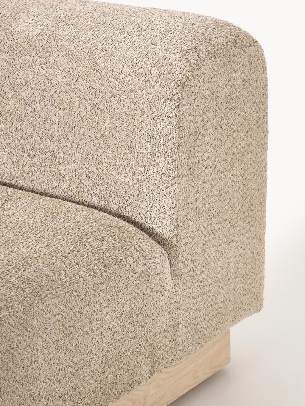 Sofa Natalie (2-Sitzer) aus Teddy-Bouclé
