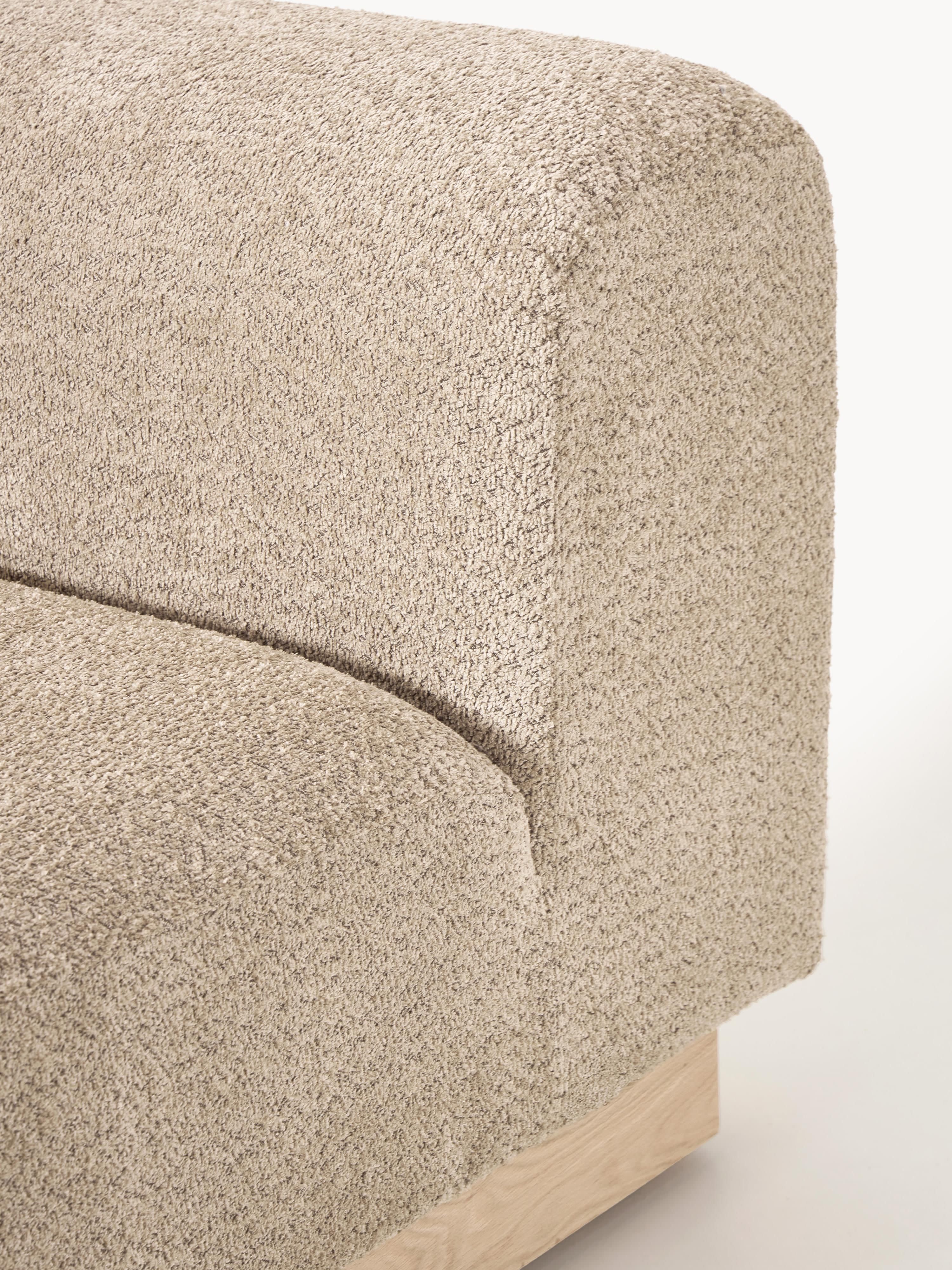 Sofa Natalie (2-Sitzer) aus Teddy-Bouclé