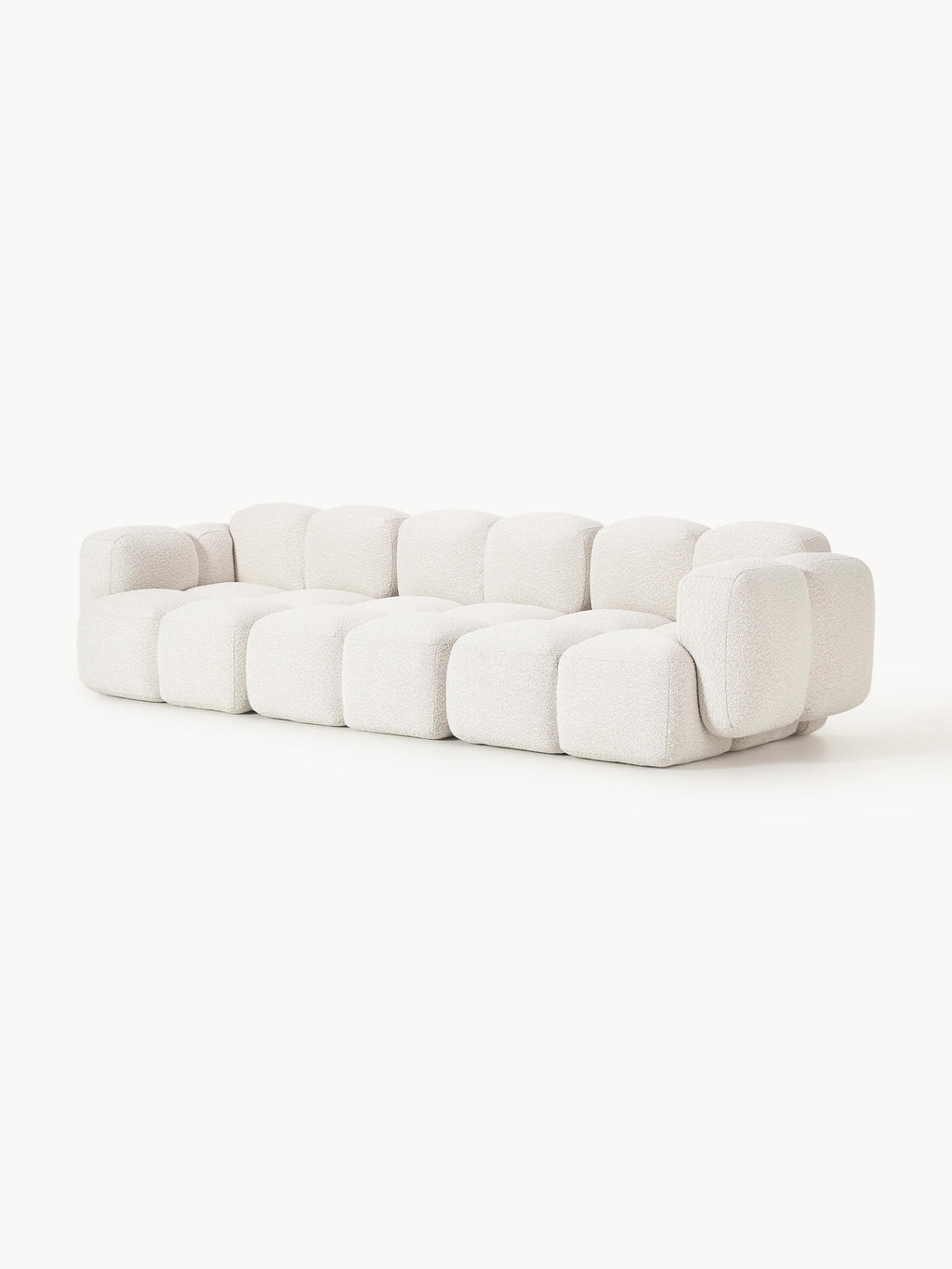 Modulares Sofa Tayla (4-Sitzer) aus Bouclé