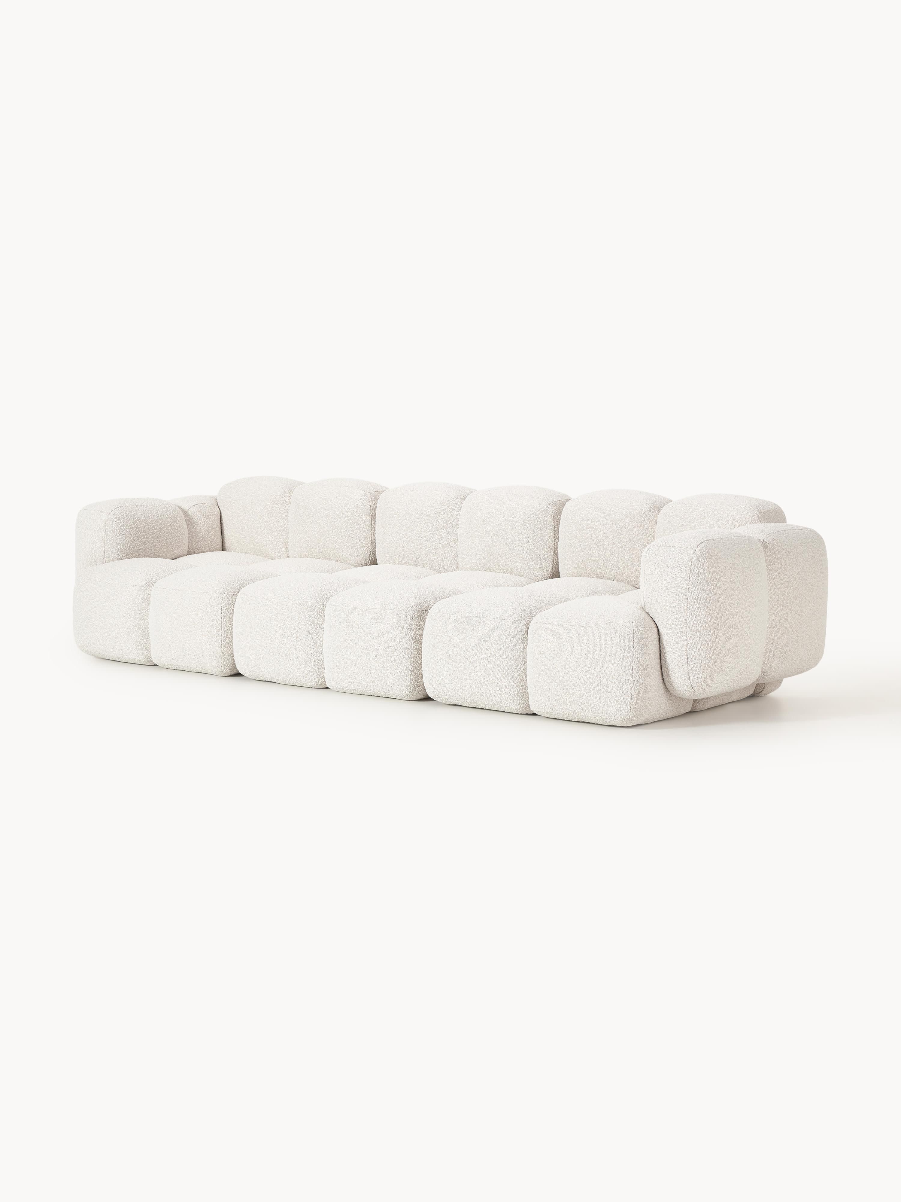 Modulares Sofa Tayla (4-Sitzer) aus Bouclé