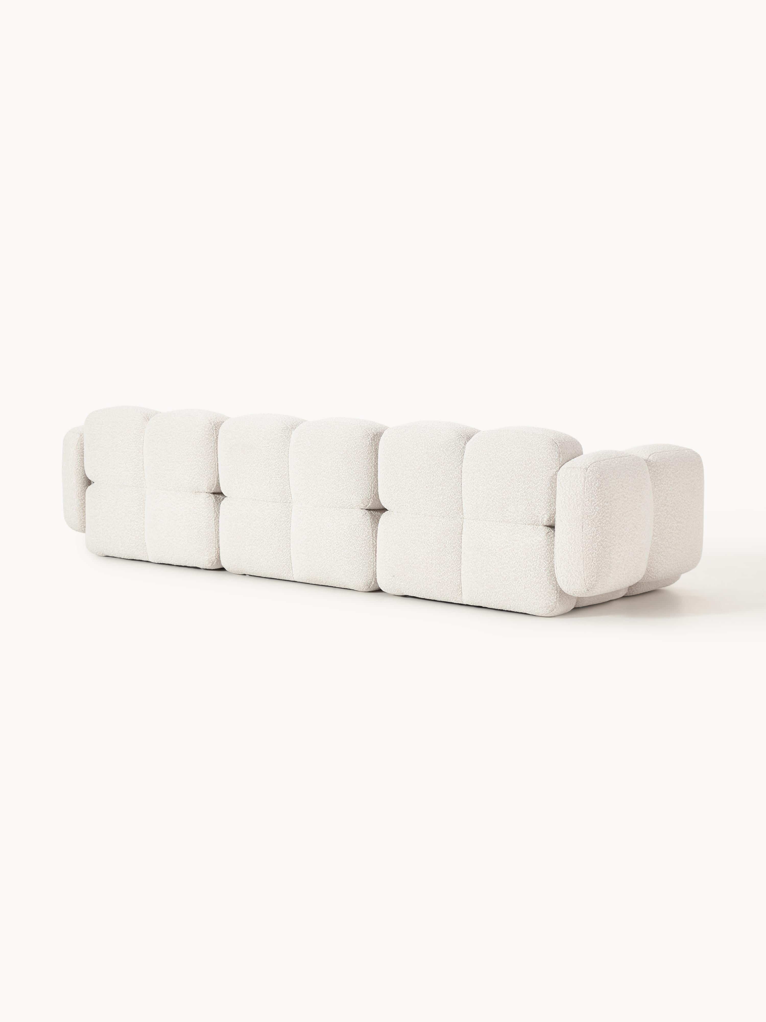 Modulares Sofa Tayla (4-Sitzer) aus Bouclé