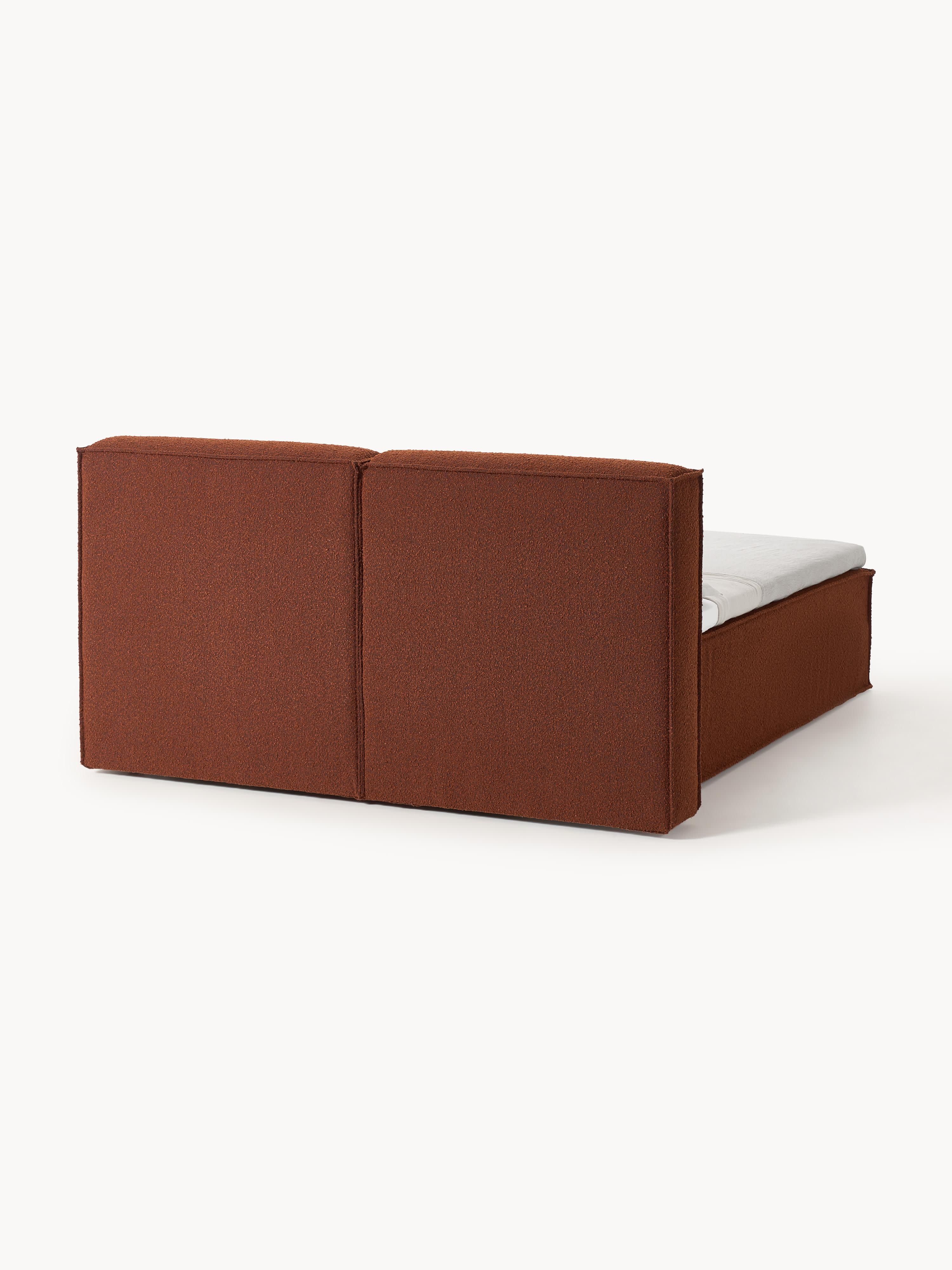 Bouclé-Boxspringbett Lennon