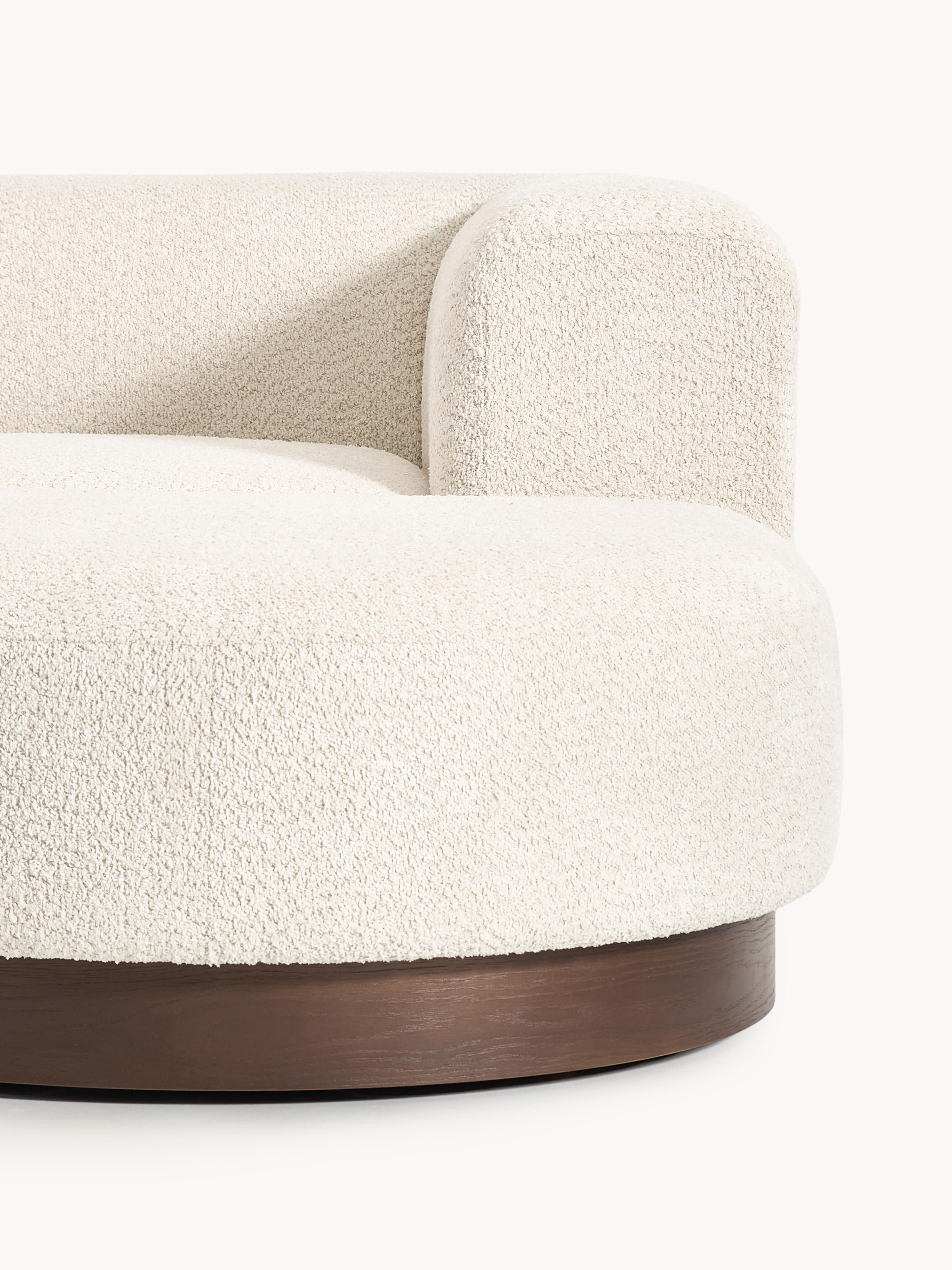 Modulares Ecksofa Natalie aus Teddy-Bouclé