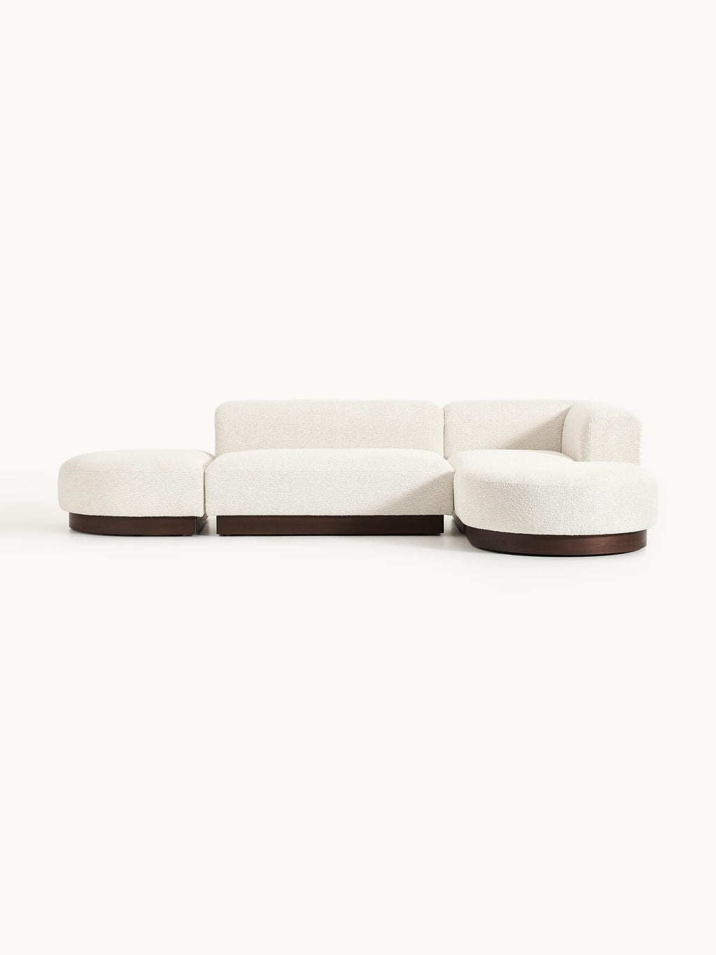 Galeriebild 1 - Modulares Ecksofa Natalie aus Teddy-Bouclé