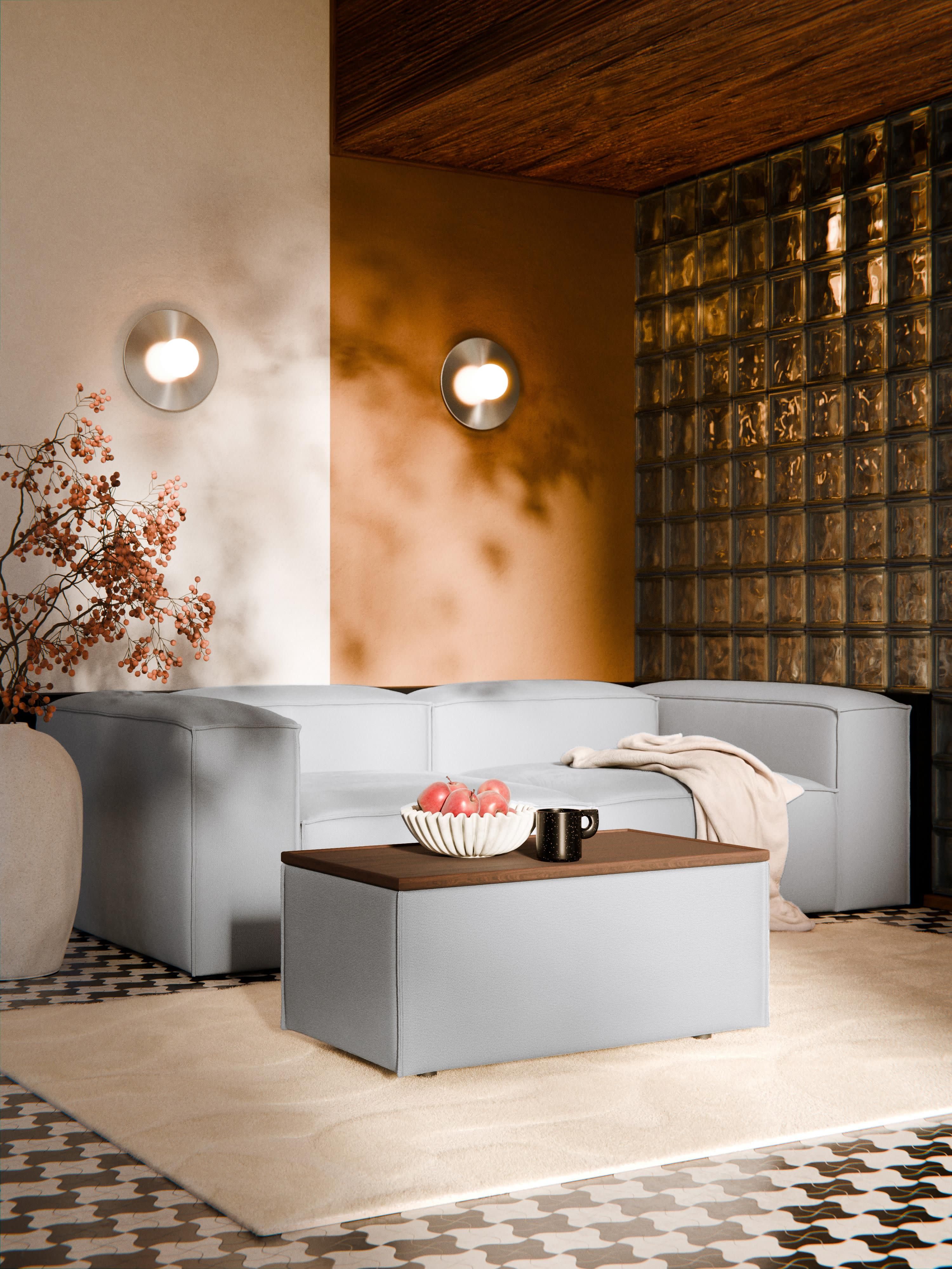 Sofa-Hocker Lennon mit Stauraum