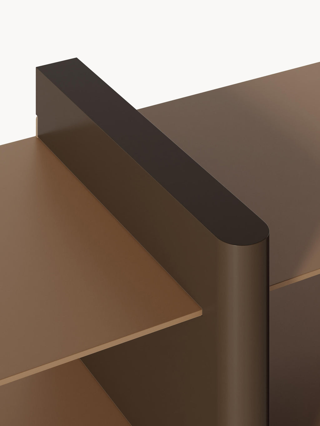 Regal Rami mit Metall-Elementen